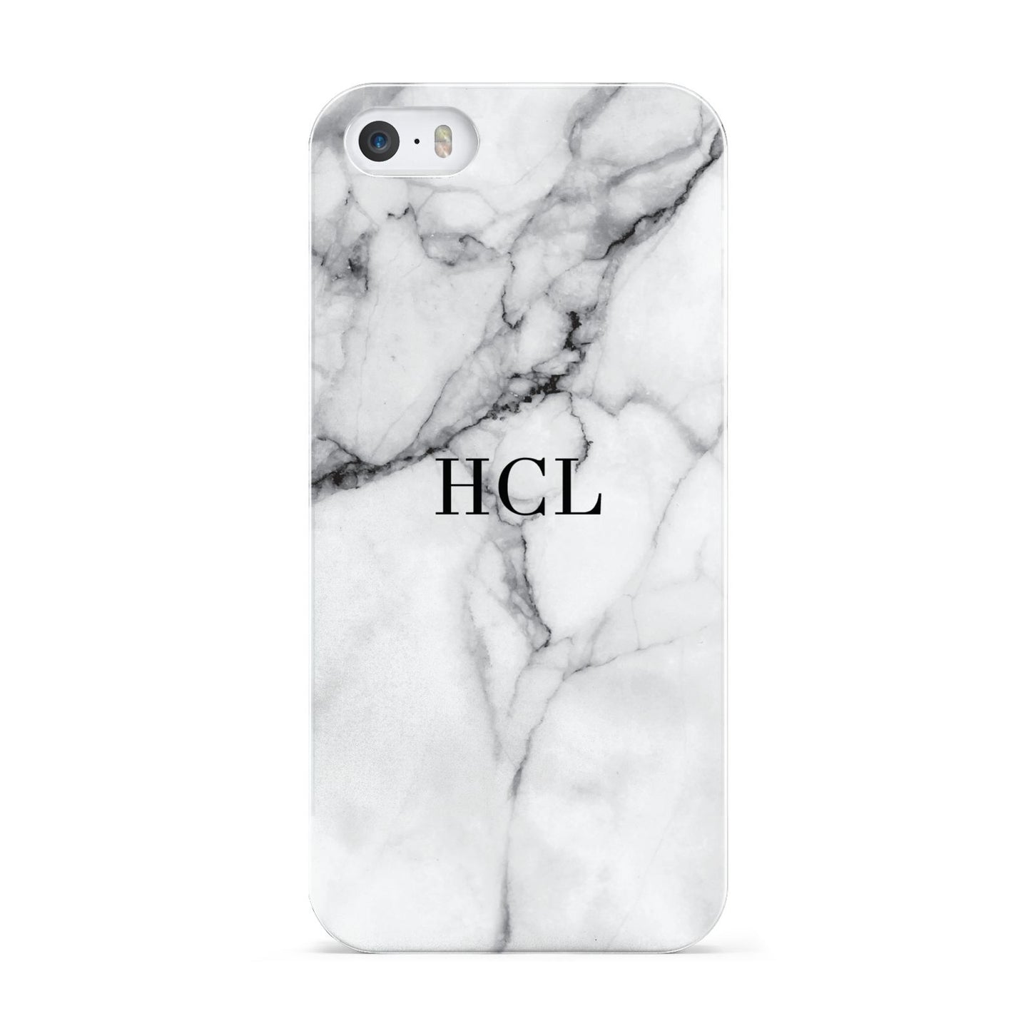 Personalised Small Marble Initials Custom Apple iPhone 5 Case