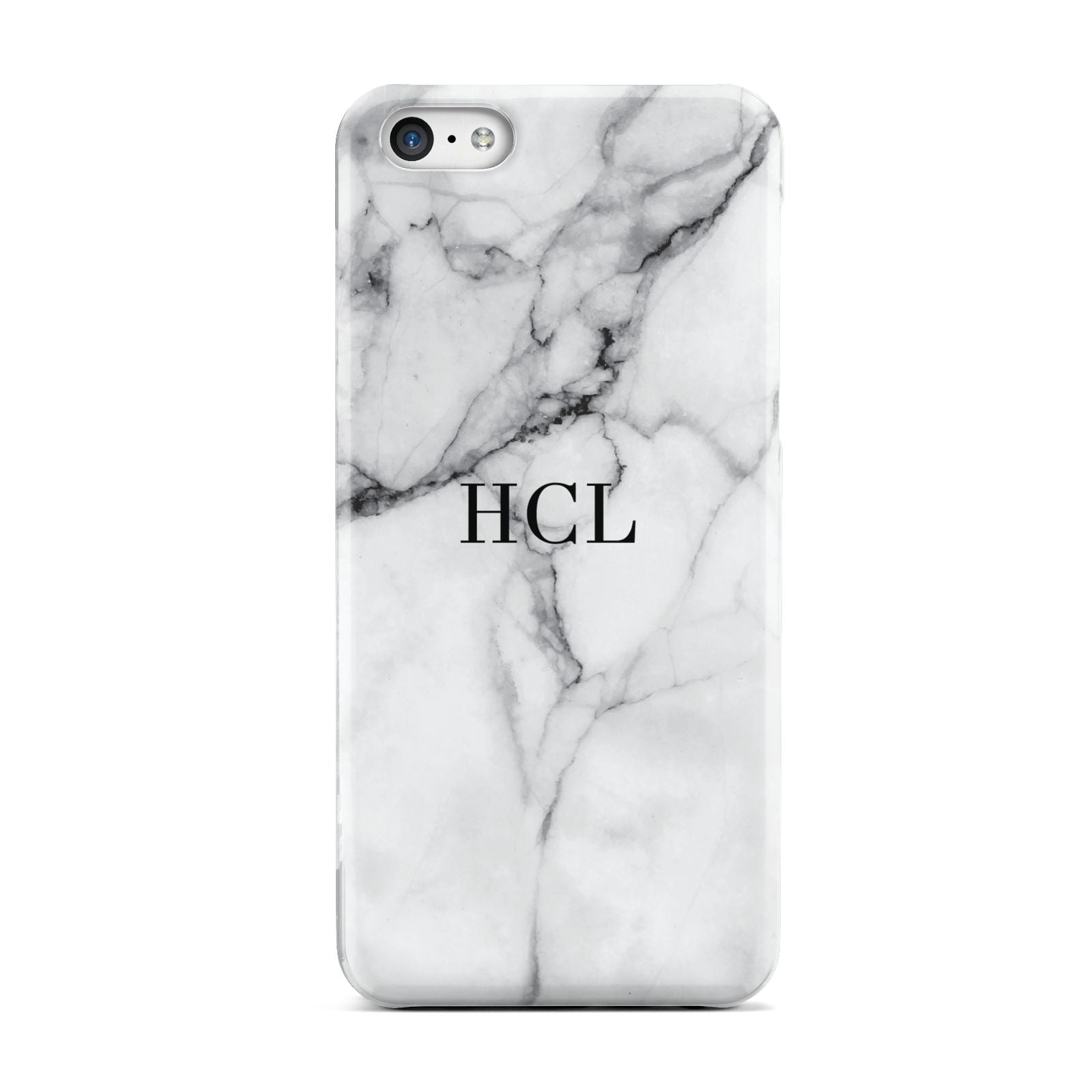 Personalised Small Marble Initials Custom Apple iPhone 5c Case