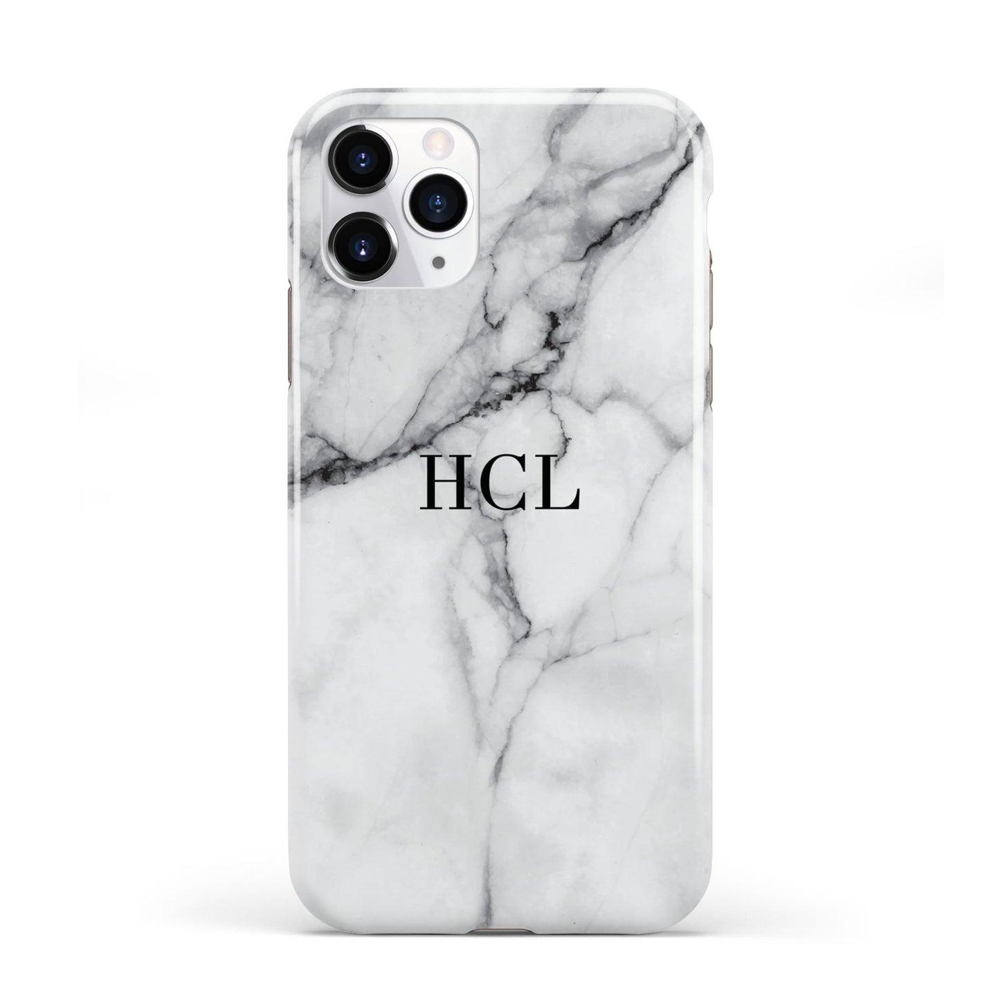 Personalised Small Marble Initials Custom iPhone 11 Pro 3D Tough Case