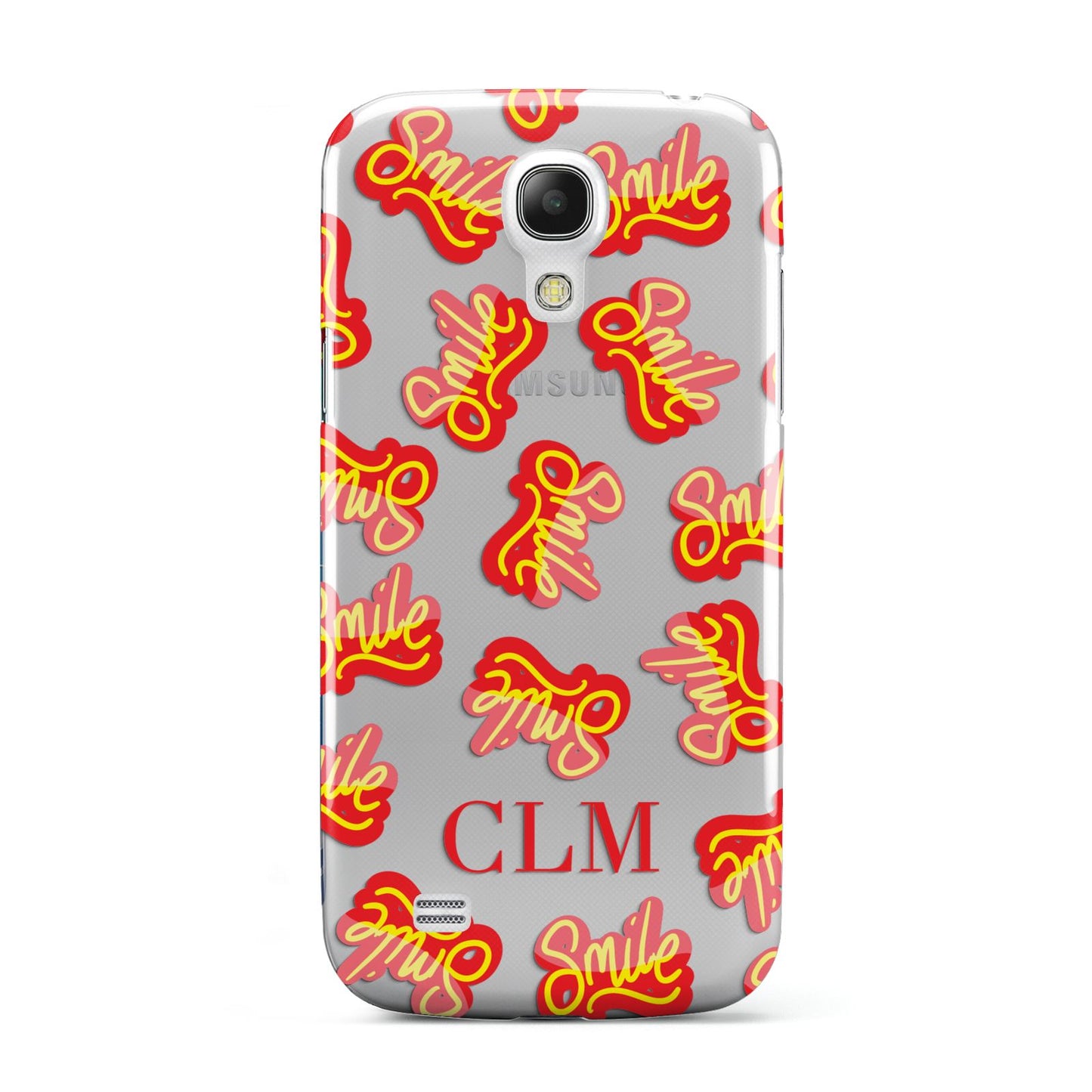 Personalised Smile Initials Clear Samsung Galaxy S4 Mini Case