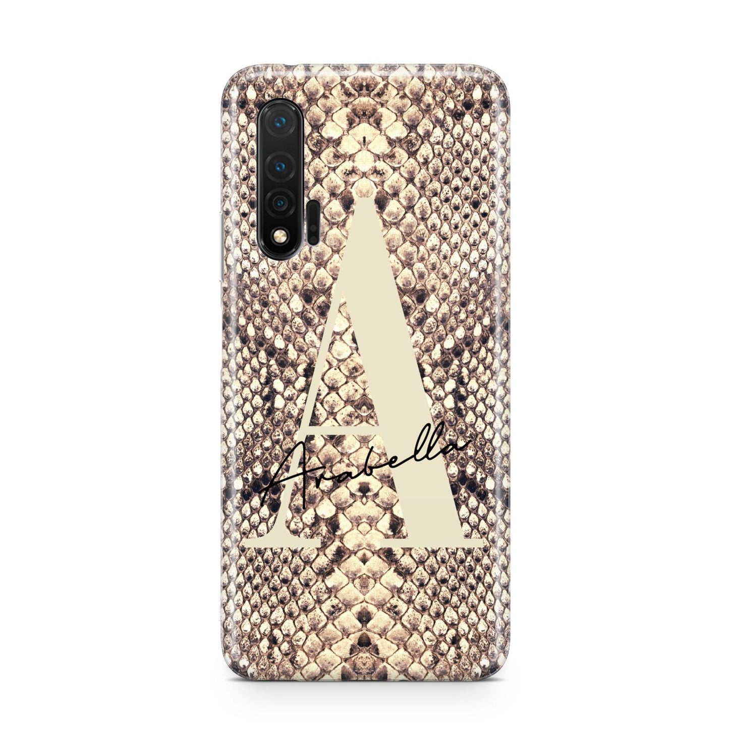 Personalised Snake Skin Effect Huawei Nova 6 Phone Case