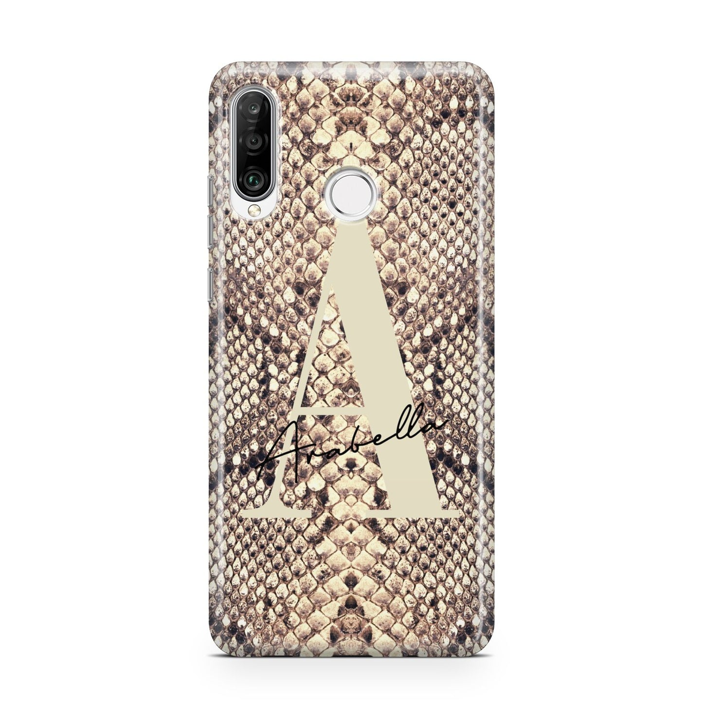 Personalised Snake Skin Effect Huawei P30 Lite Phone Case