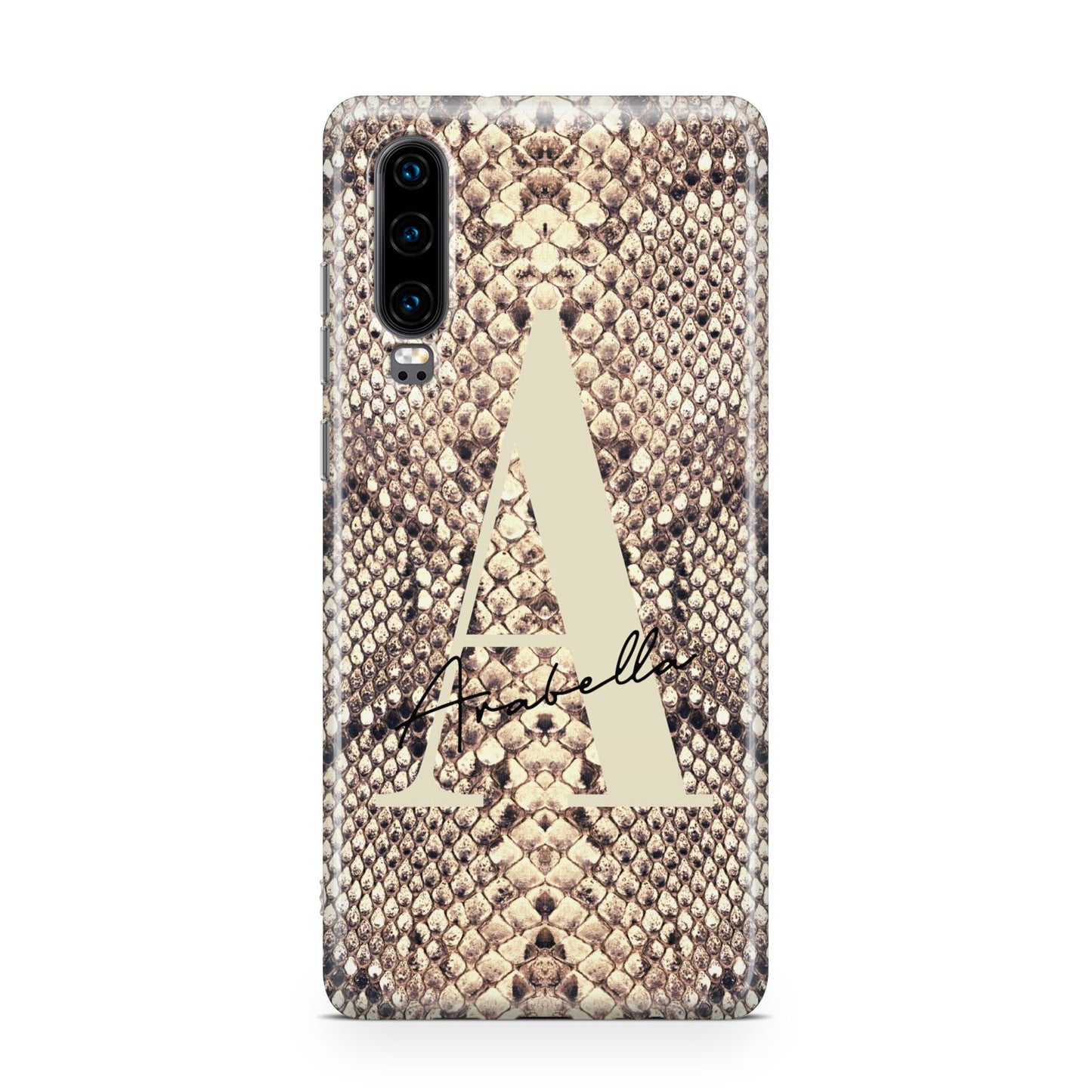 Personalised Snake Skin Effect Huawei P30 Phone Case