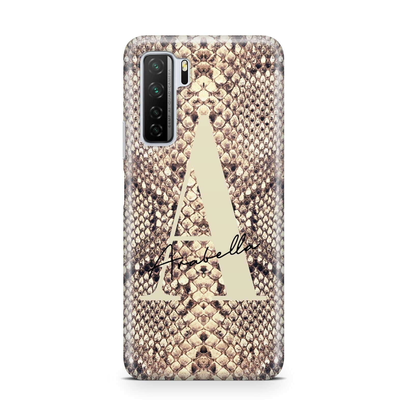 Personalised Snake Skin Effect Huawei P40 Lite 5G Phone Case