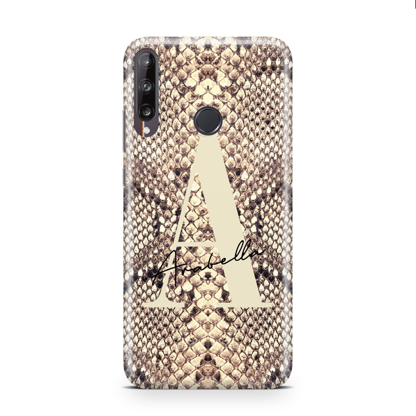 Personalised Snake Skin Effect Huawei P40 Lite E Phone Case