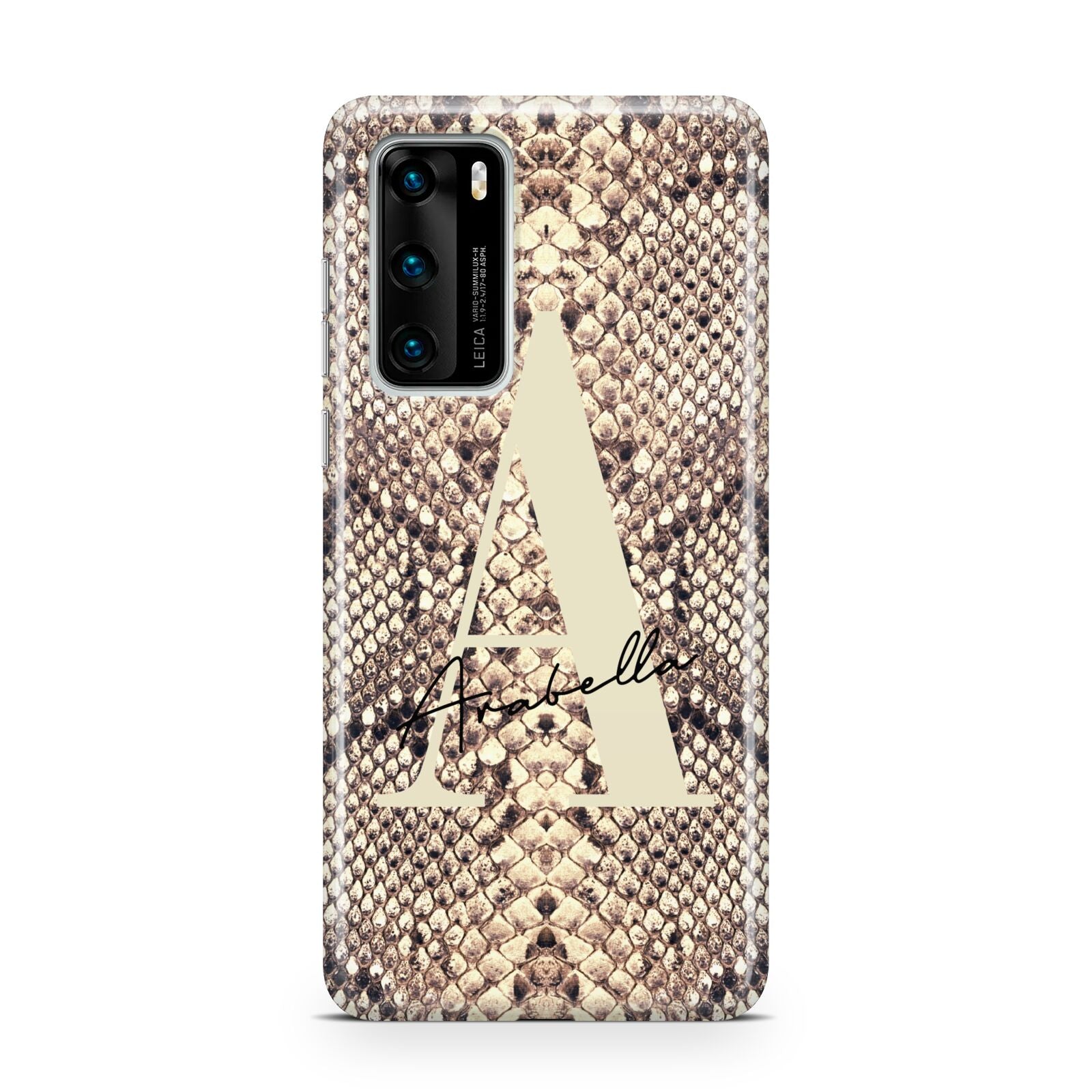 Personalised Snake Skin Effect Huawei P40 Phone Case