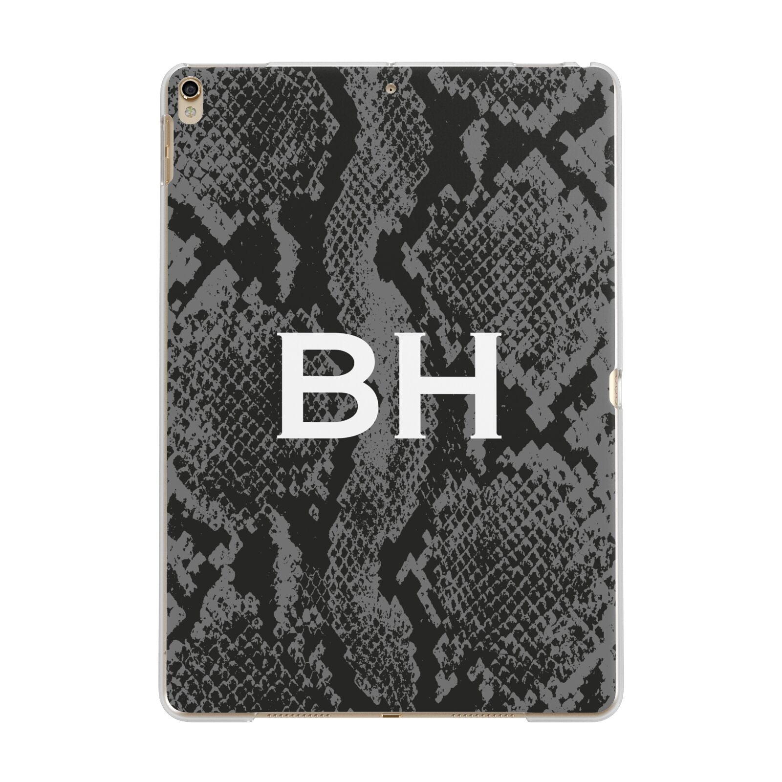 Personalised Snakeskin Apple iPad Gold Case