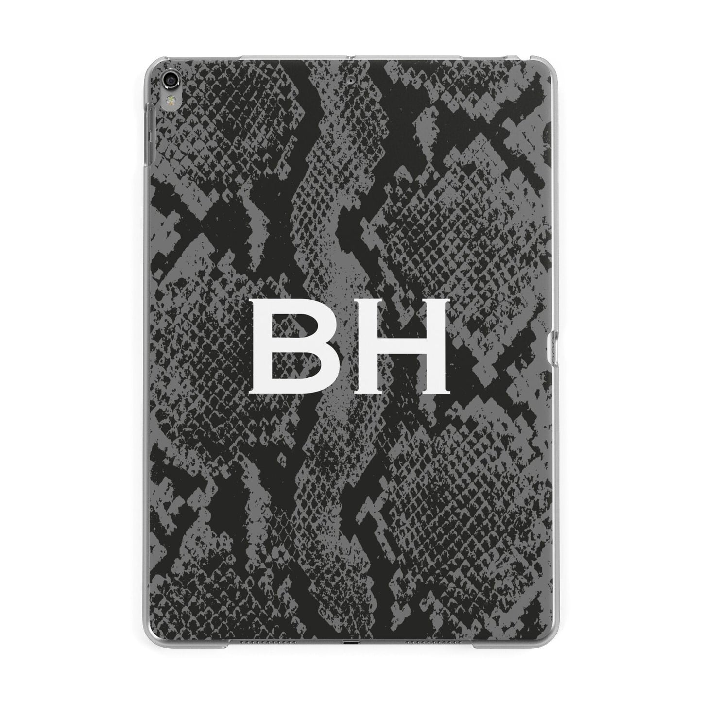 Personalised Snakeskin Apple iPad Grey Case