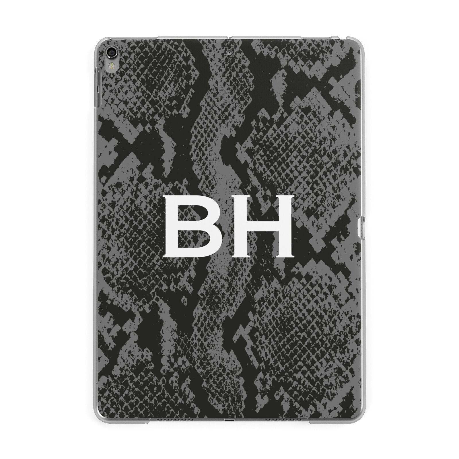 Personalised Snakeskin Apple iPad Grey Case