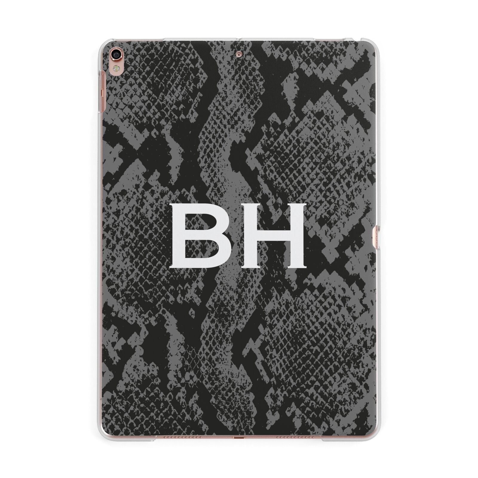 Personalised Snakeskin Apple iPad Rose Gold Case