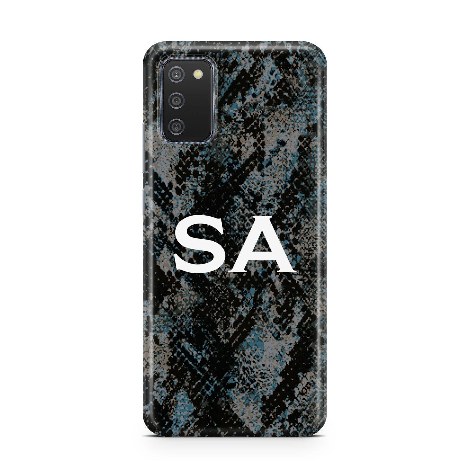 Personalised Snakeskin Effect Samsung A02s Case