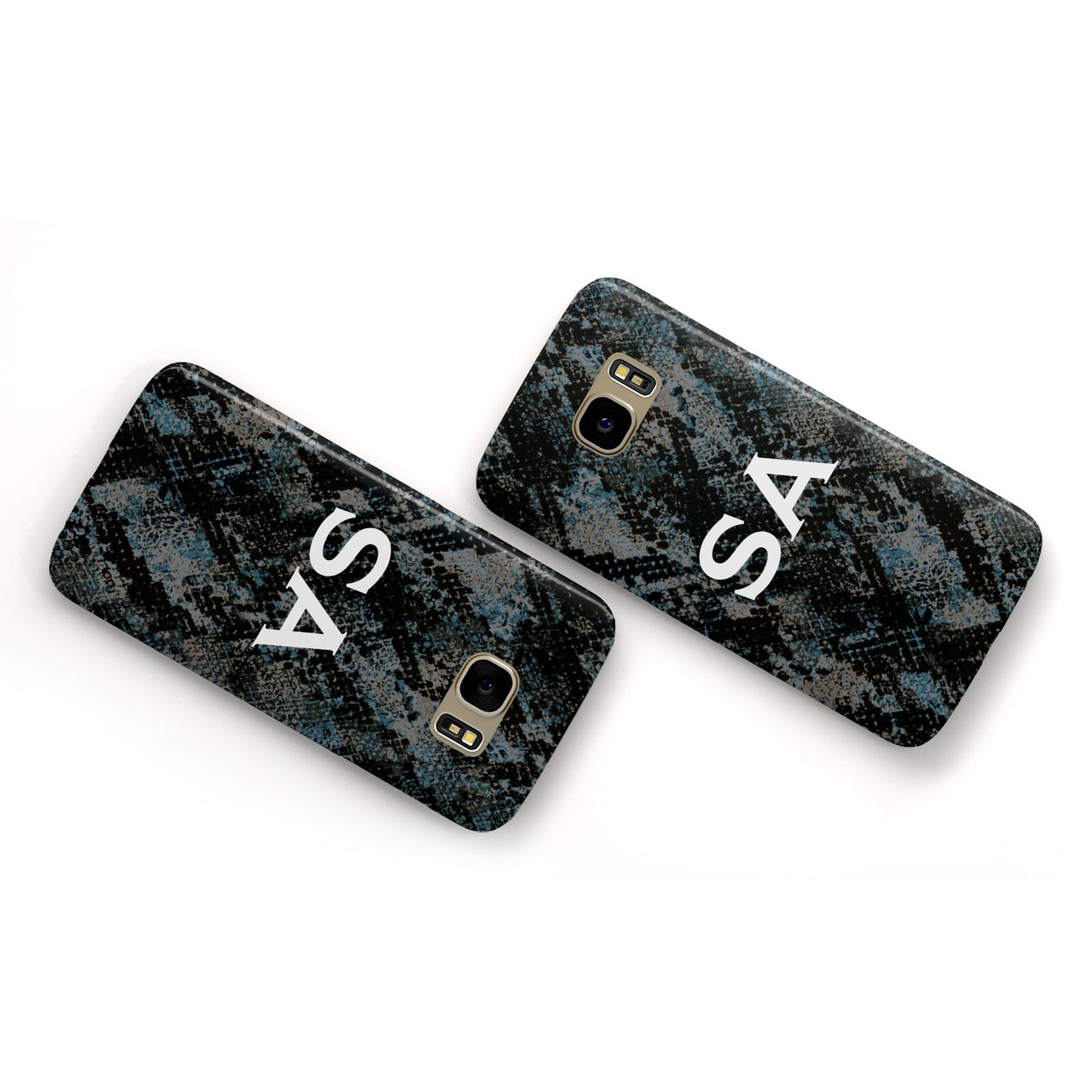 Personalised Snakeskin Effect Samsung Galaxy Case Flat Overview