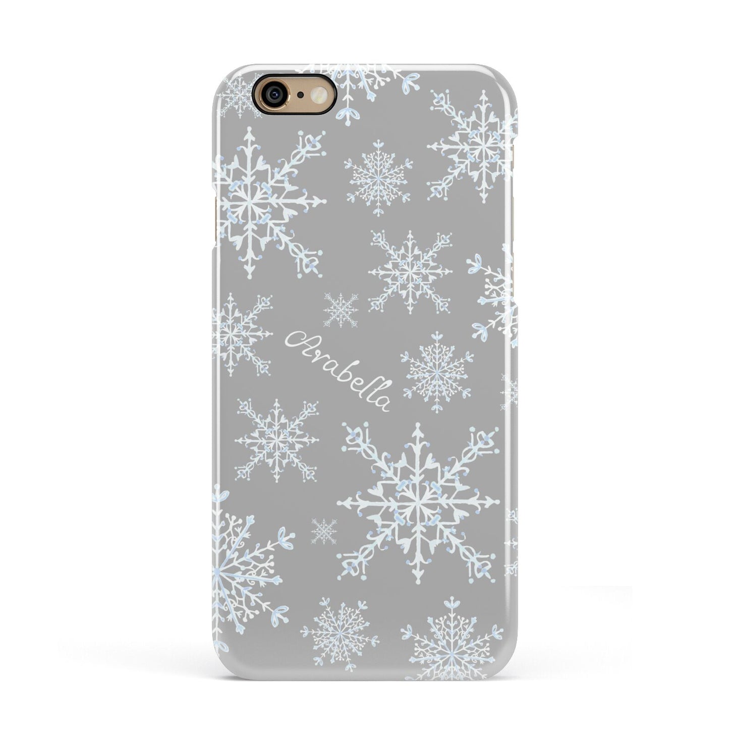 Personalised Snowflake Apple iPhone 6 3D Snap Case