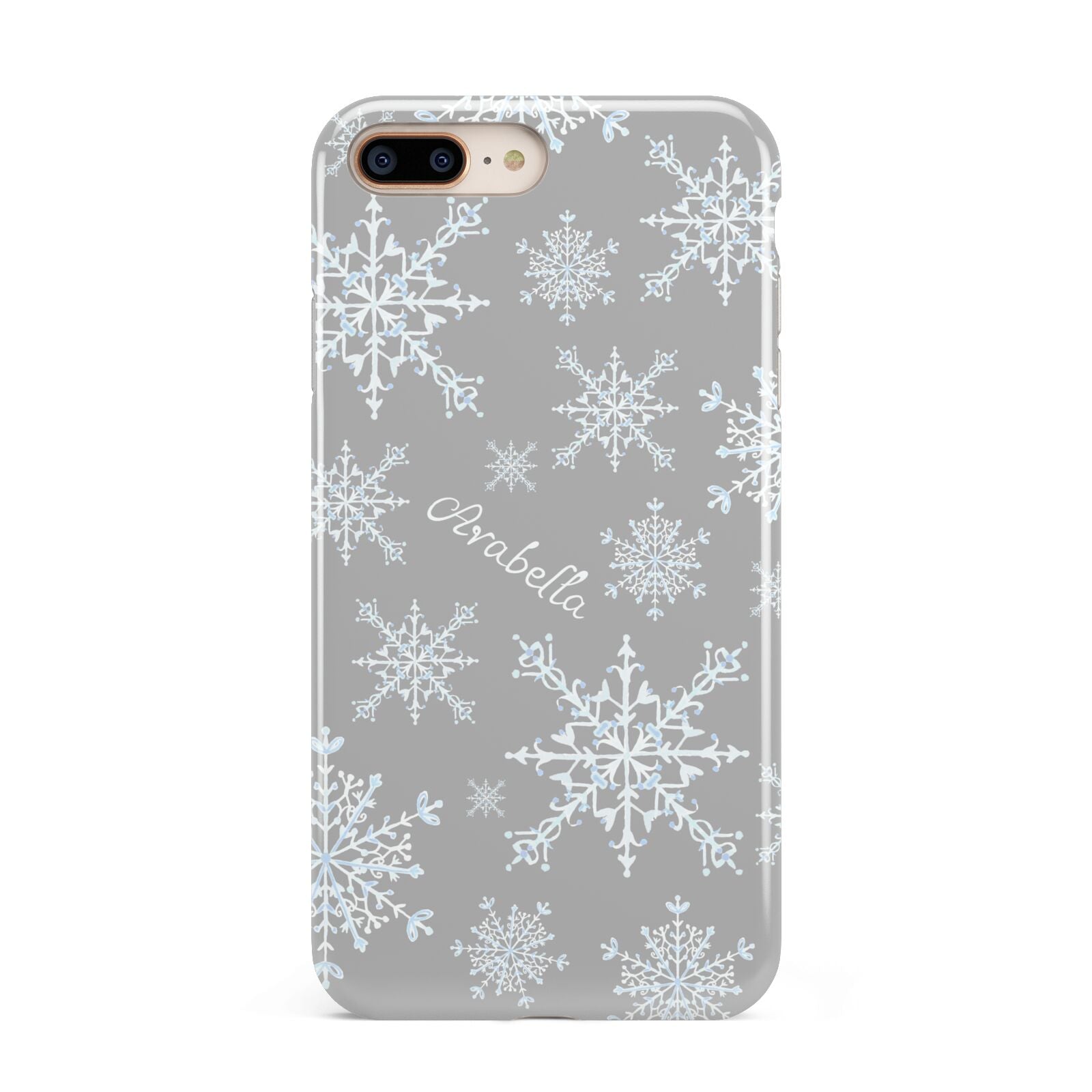 Personalised Snowflake Apple iPhone 7 8 Plus 3D Tough Case