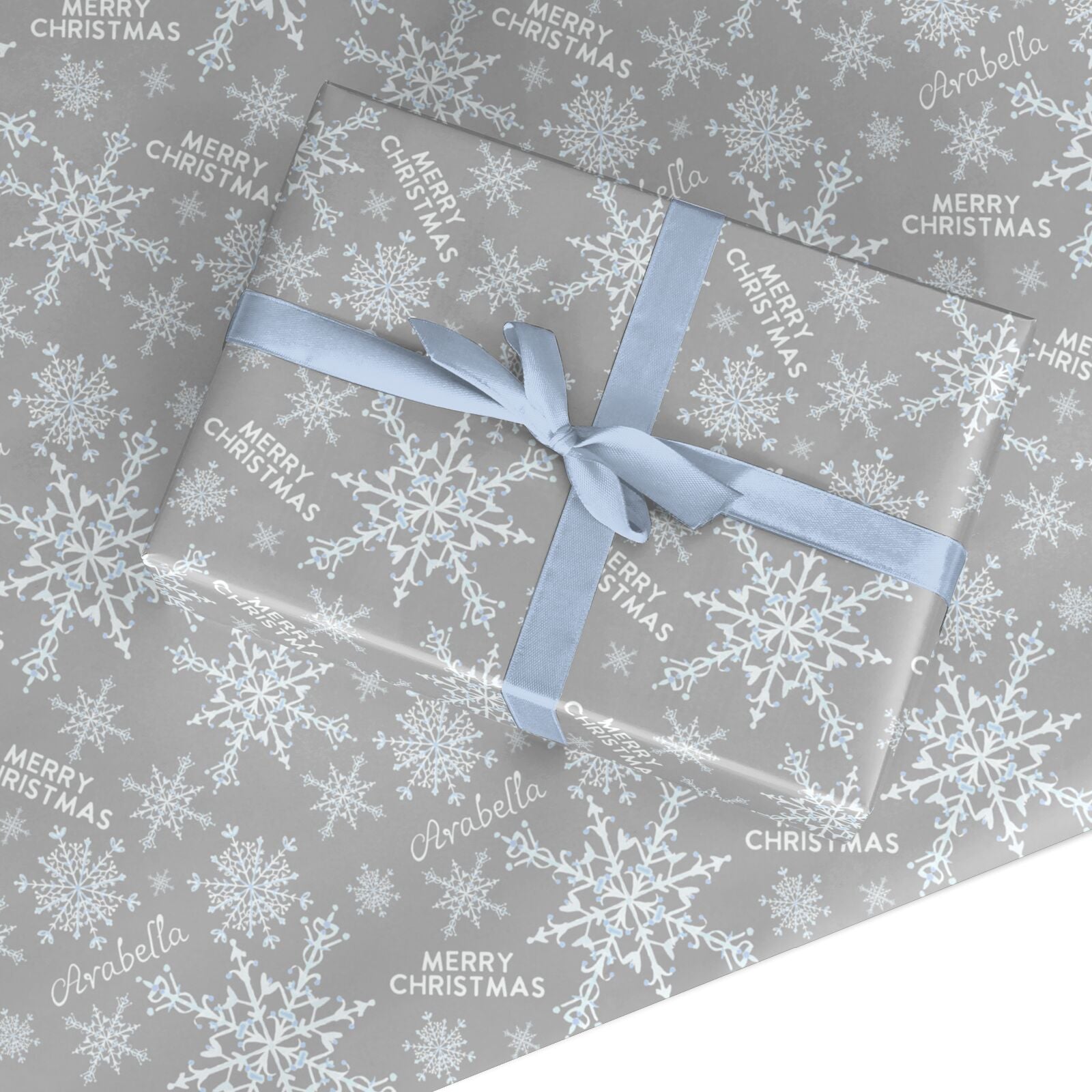 Personalised Snowflake Custom Wrapping Paper