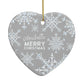 Personalised Snowflake Heart Decoration
