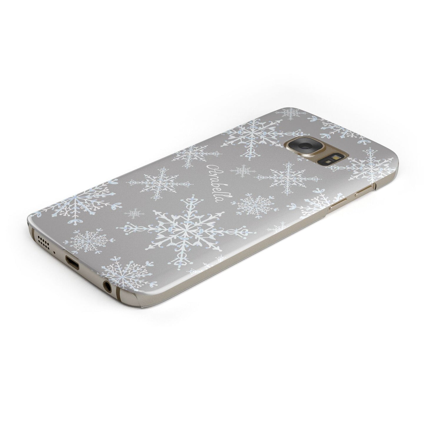 Personalised Snowflake Samsung Galaxy Case Bottom Cutout