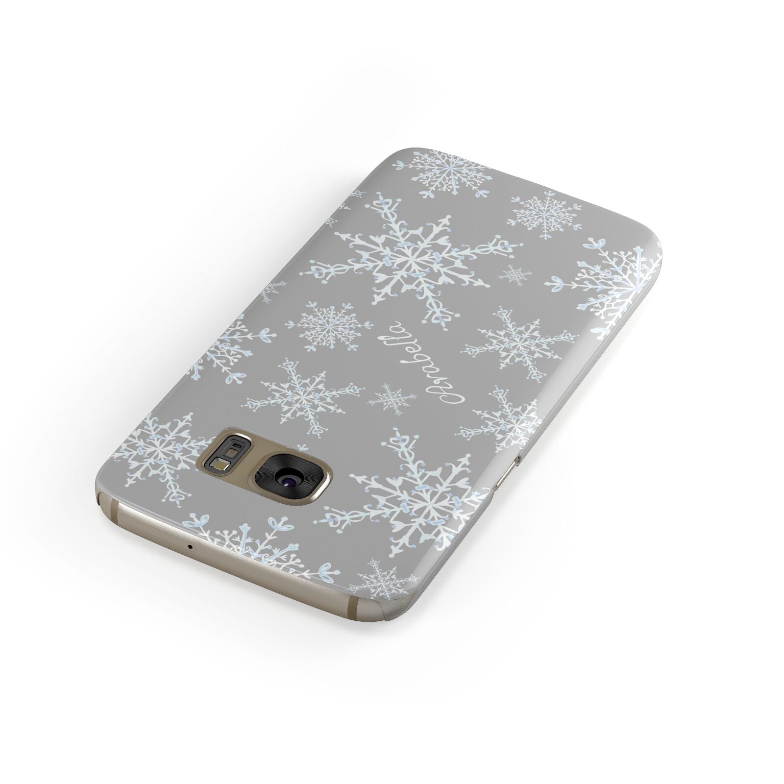 Personalised Snowflake Samsung Galaxy Case Front Close Up