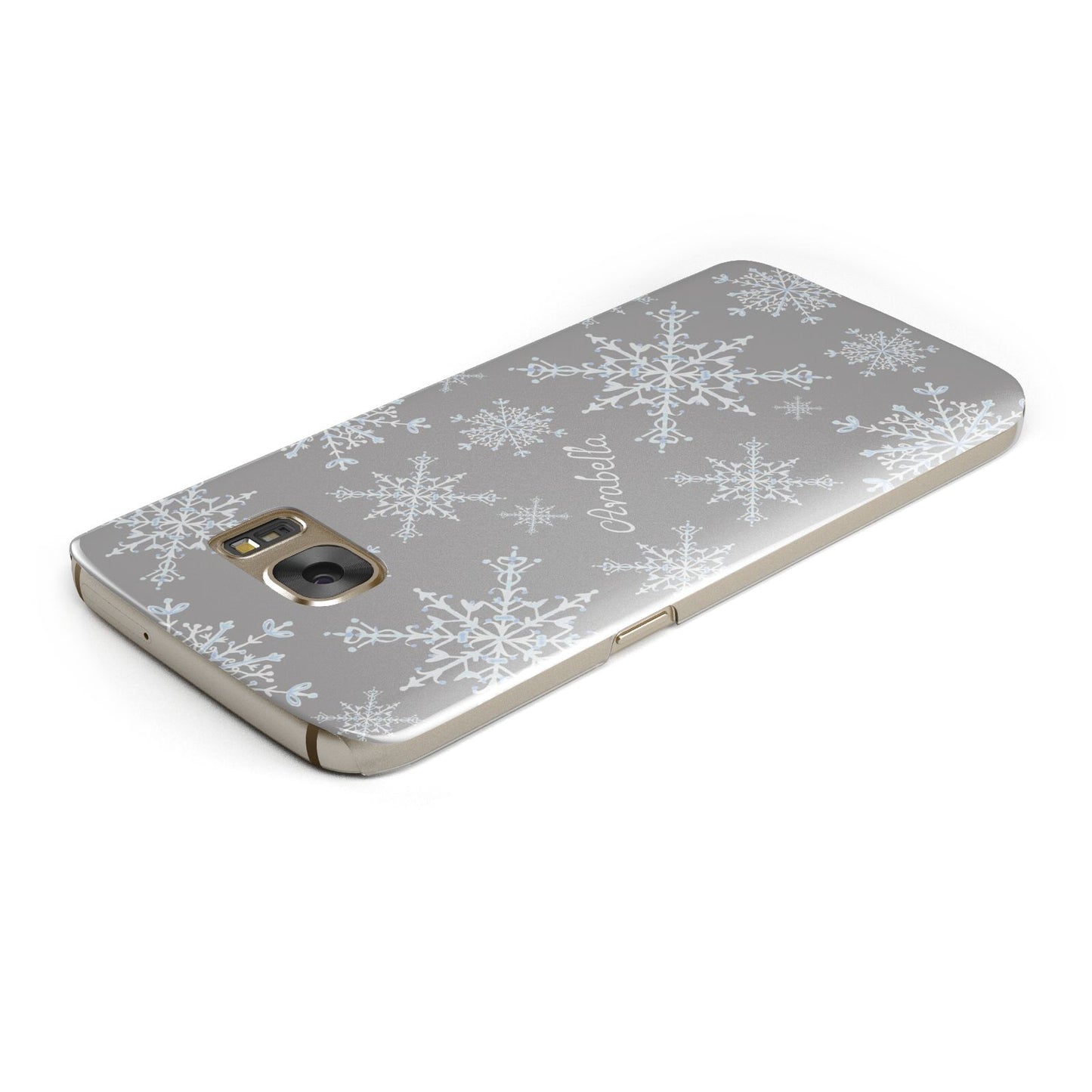 Personalised Snowflake Samsung Galaxy Case Top Cutout