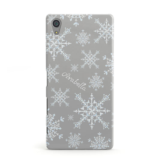 Personalised Snowflake Sony Xperia Case