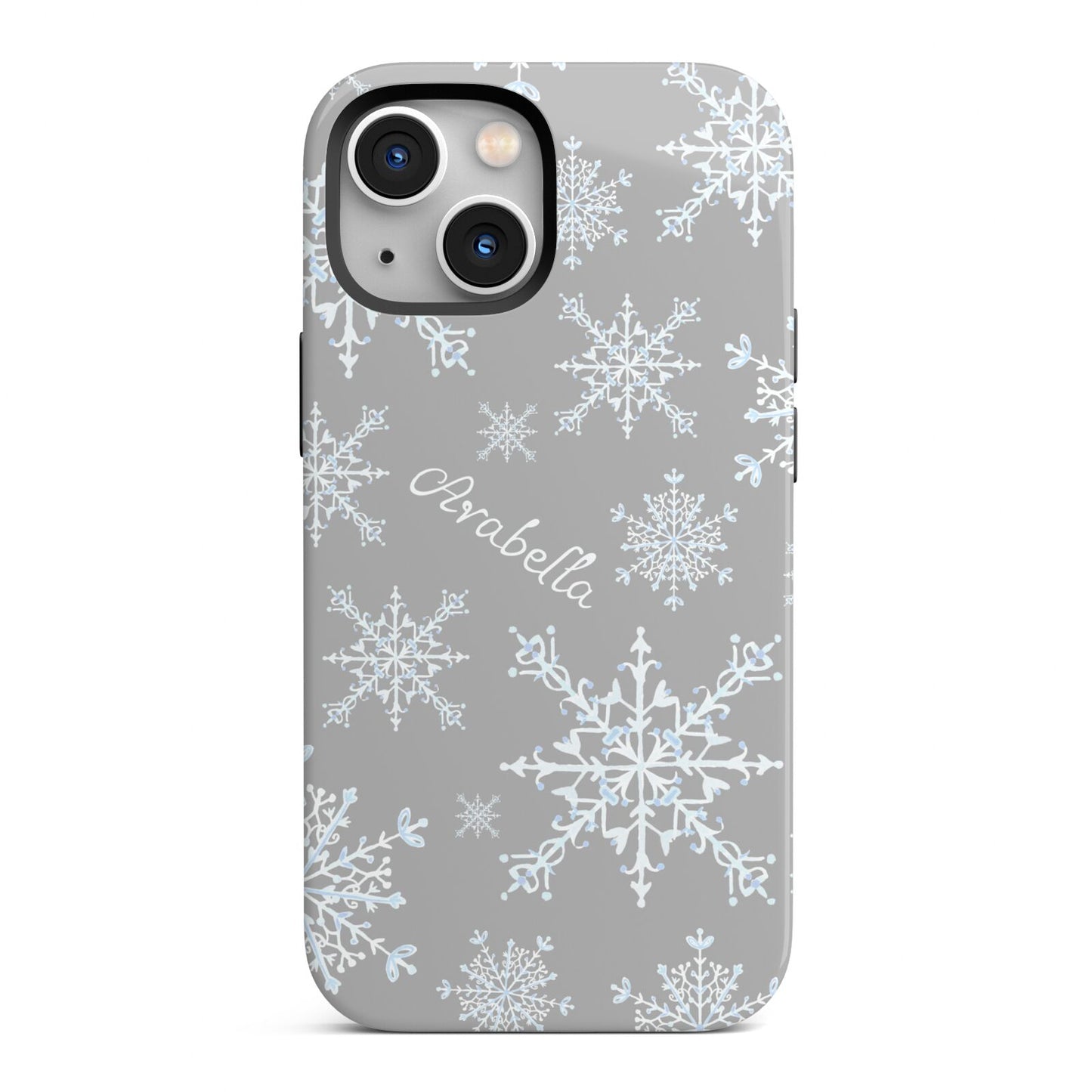 Personalised Snowflake iPhone 13 Mini Full Wrap 3D Tough Case