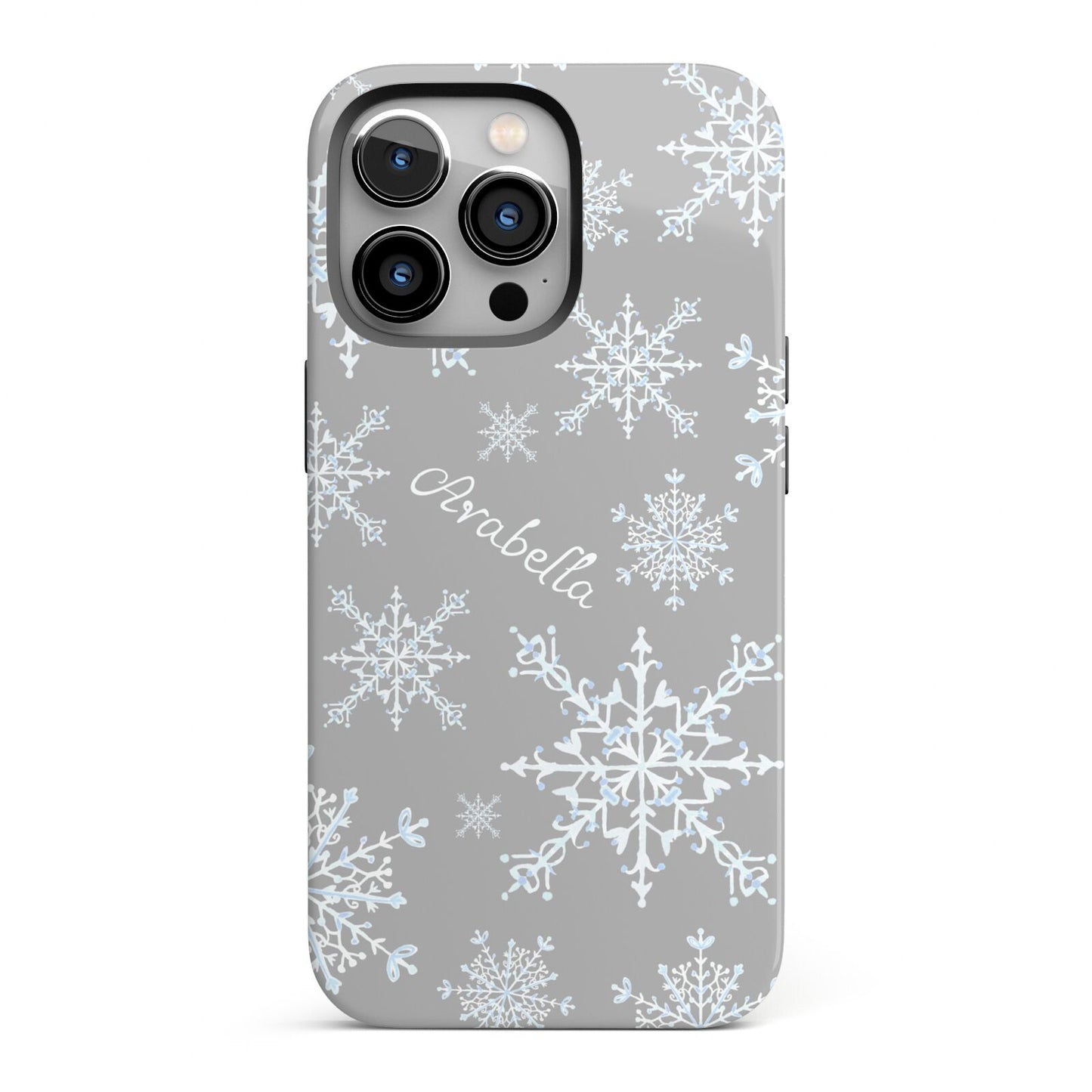 Personalised Snowflake iPhone 13 Pro Full Wrap 3D Tough Case