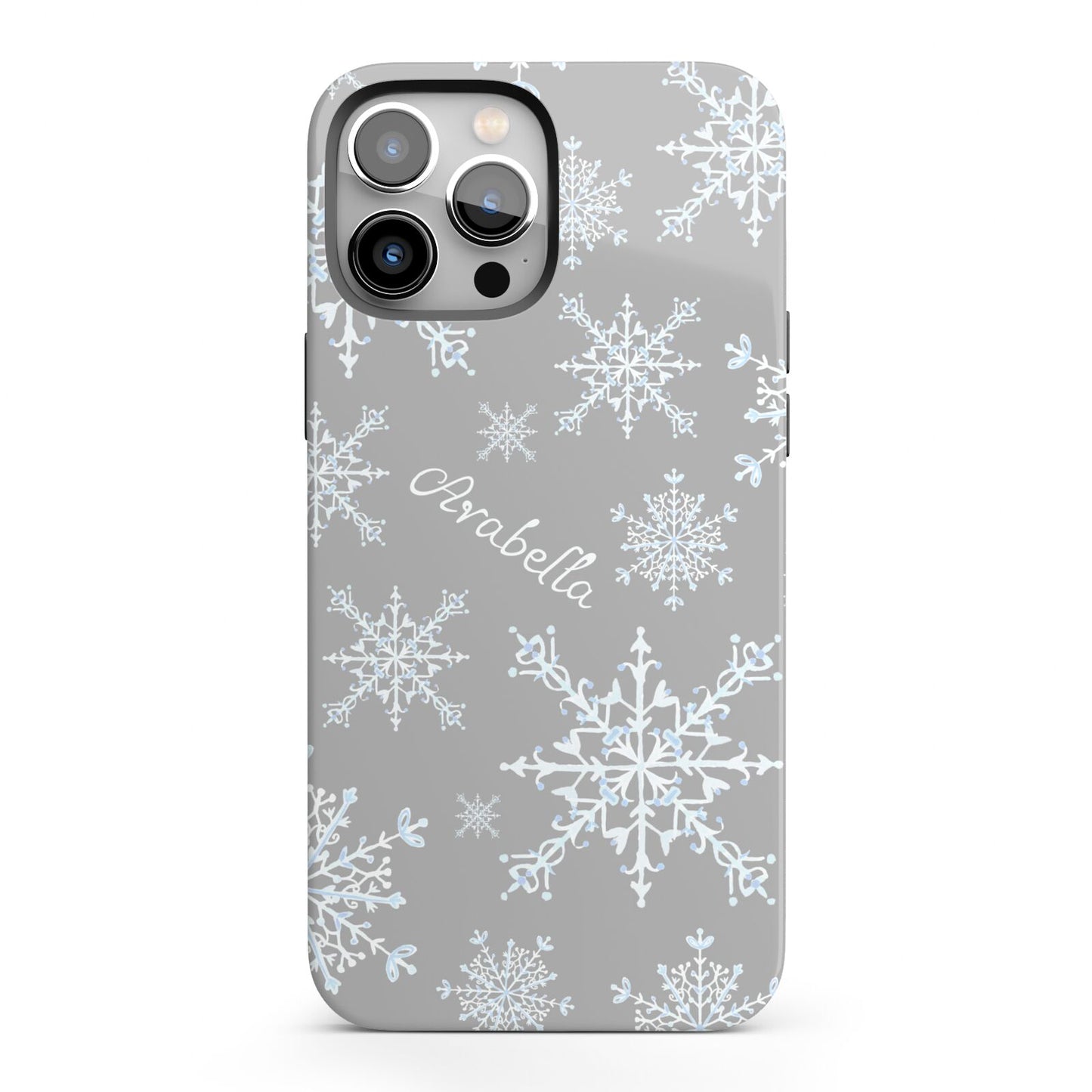 Personalised Snowflake iPhone 13 Pro Max Full Wrap 3D Tough Case