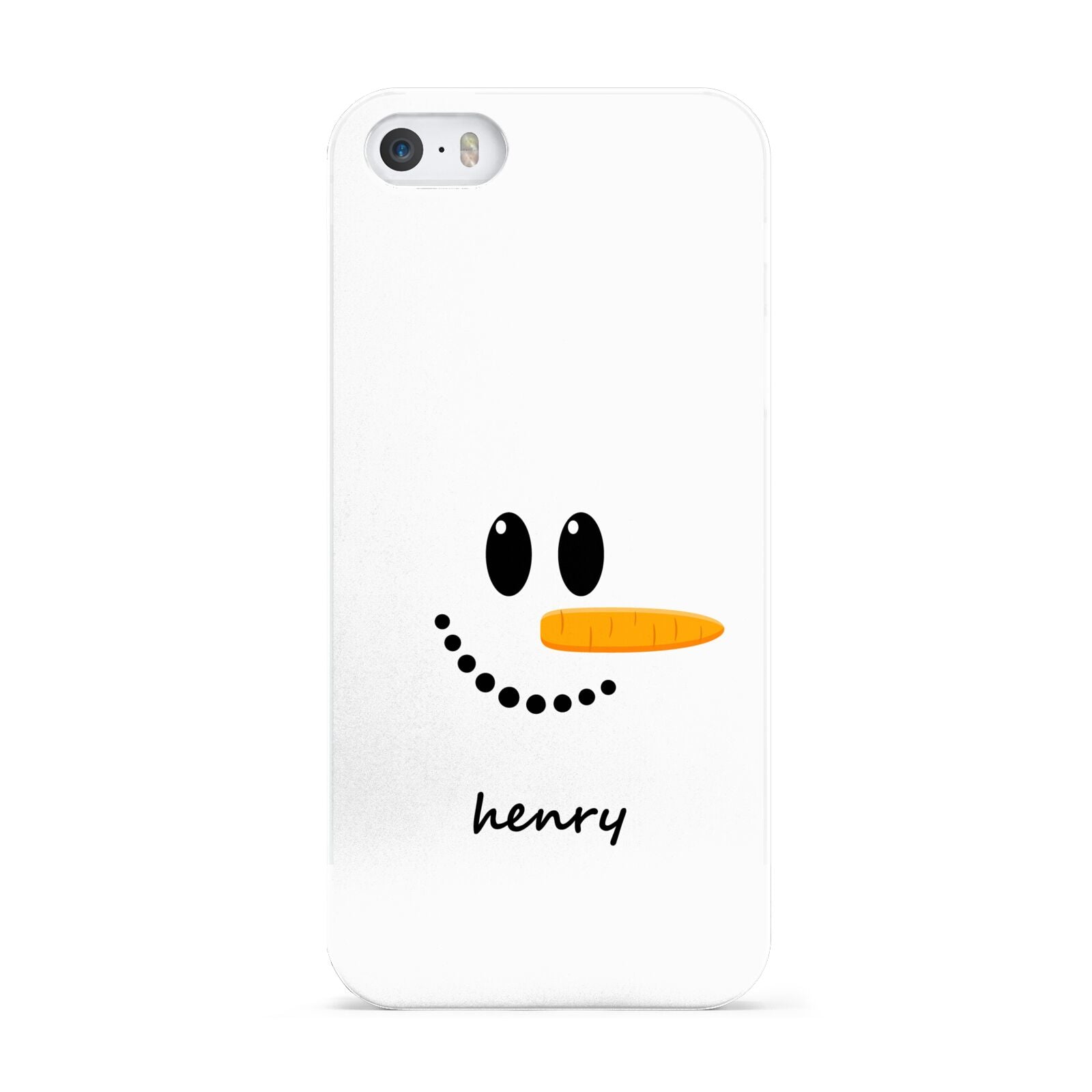 Personalised Snowman Apple iPhone 5 Case