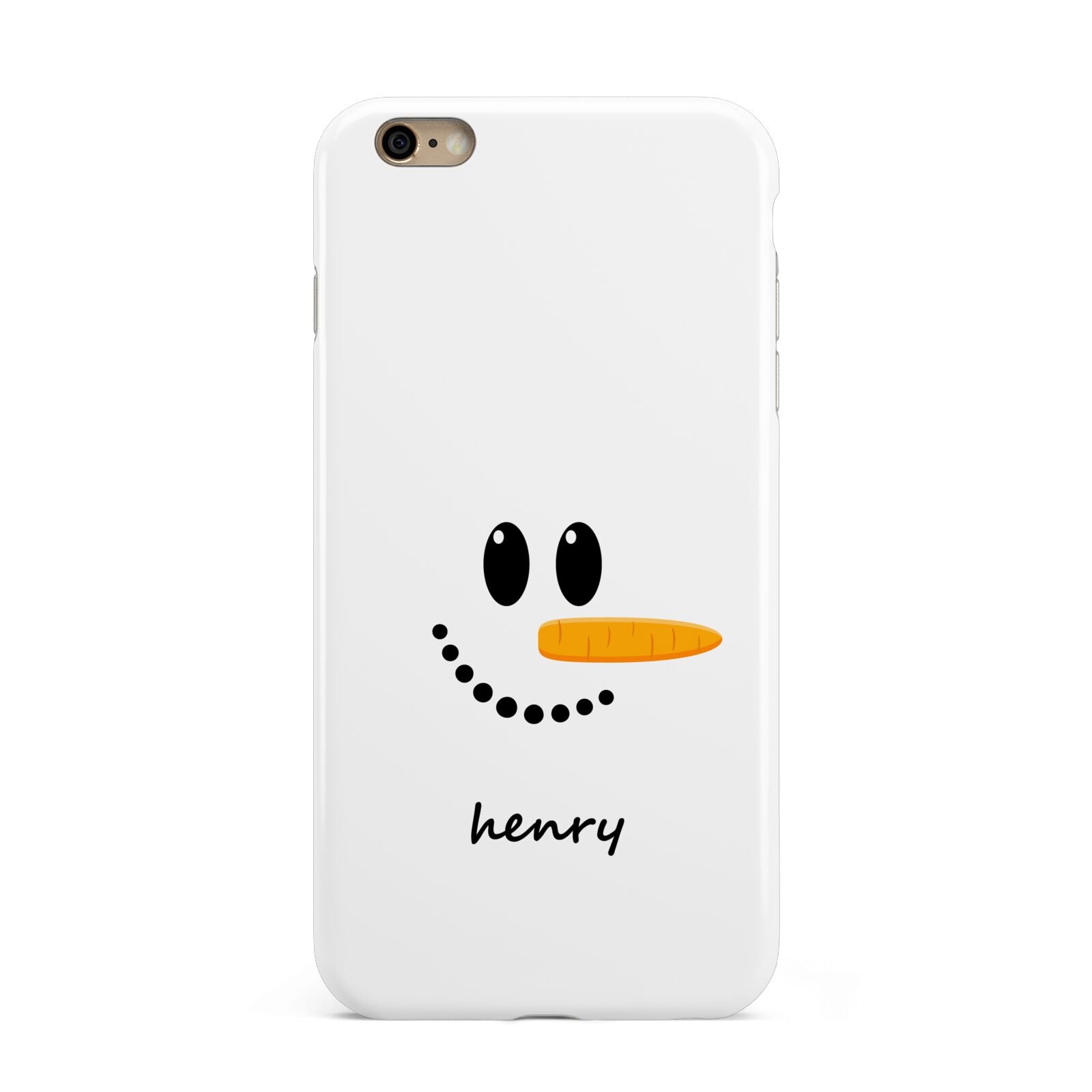 Personalised Snowman Apple iPhone 6 Plus 3D Tough Case