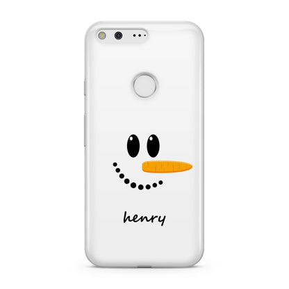 Personalised Snowman Google Pixel Case