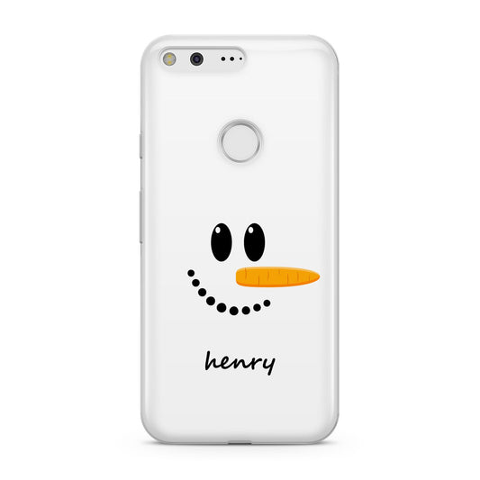 Personalised Snowman Google Pixel Case