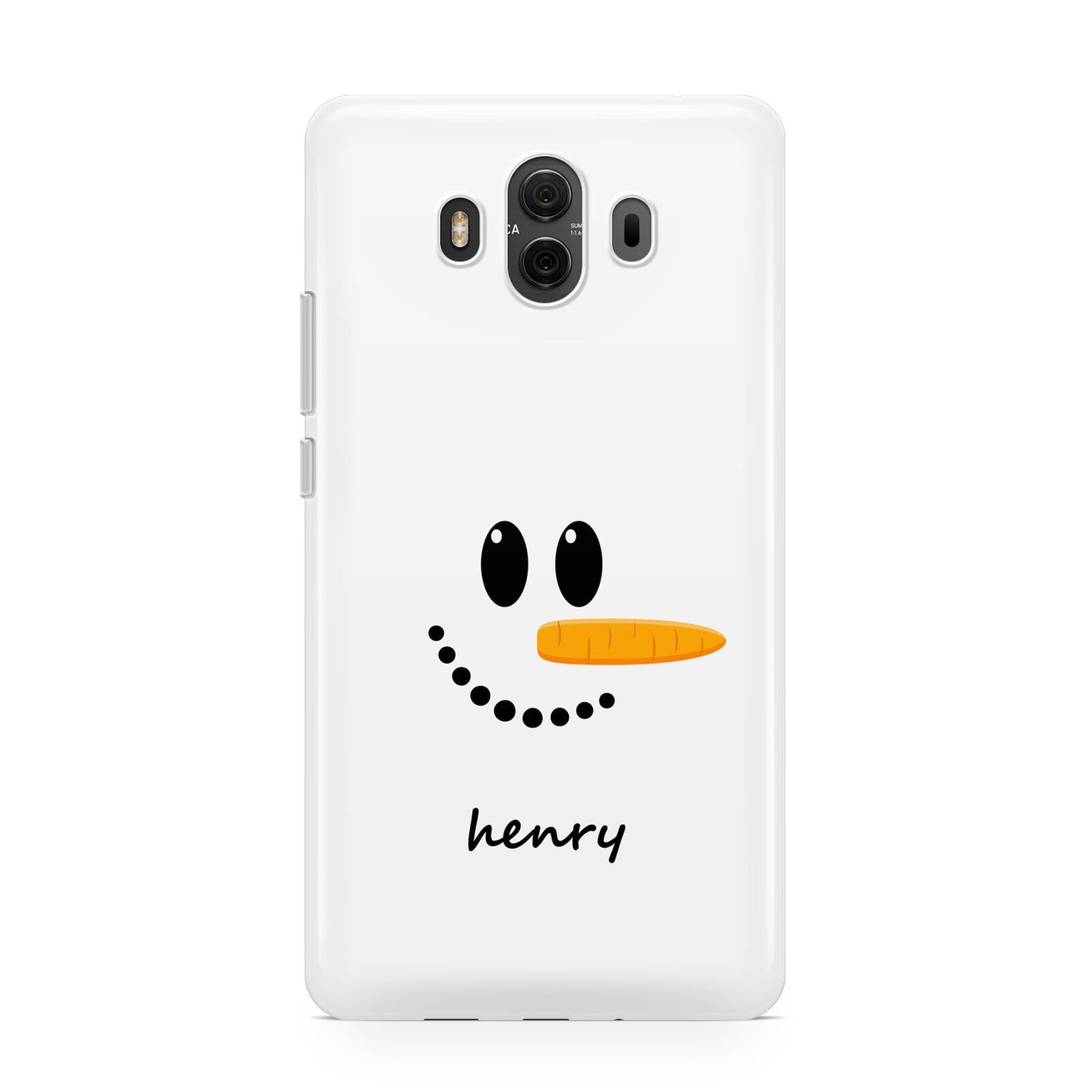 Personalised Snowman Huawei Mate 10 Protective Phone Case