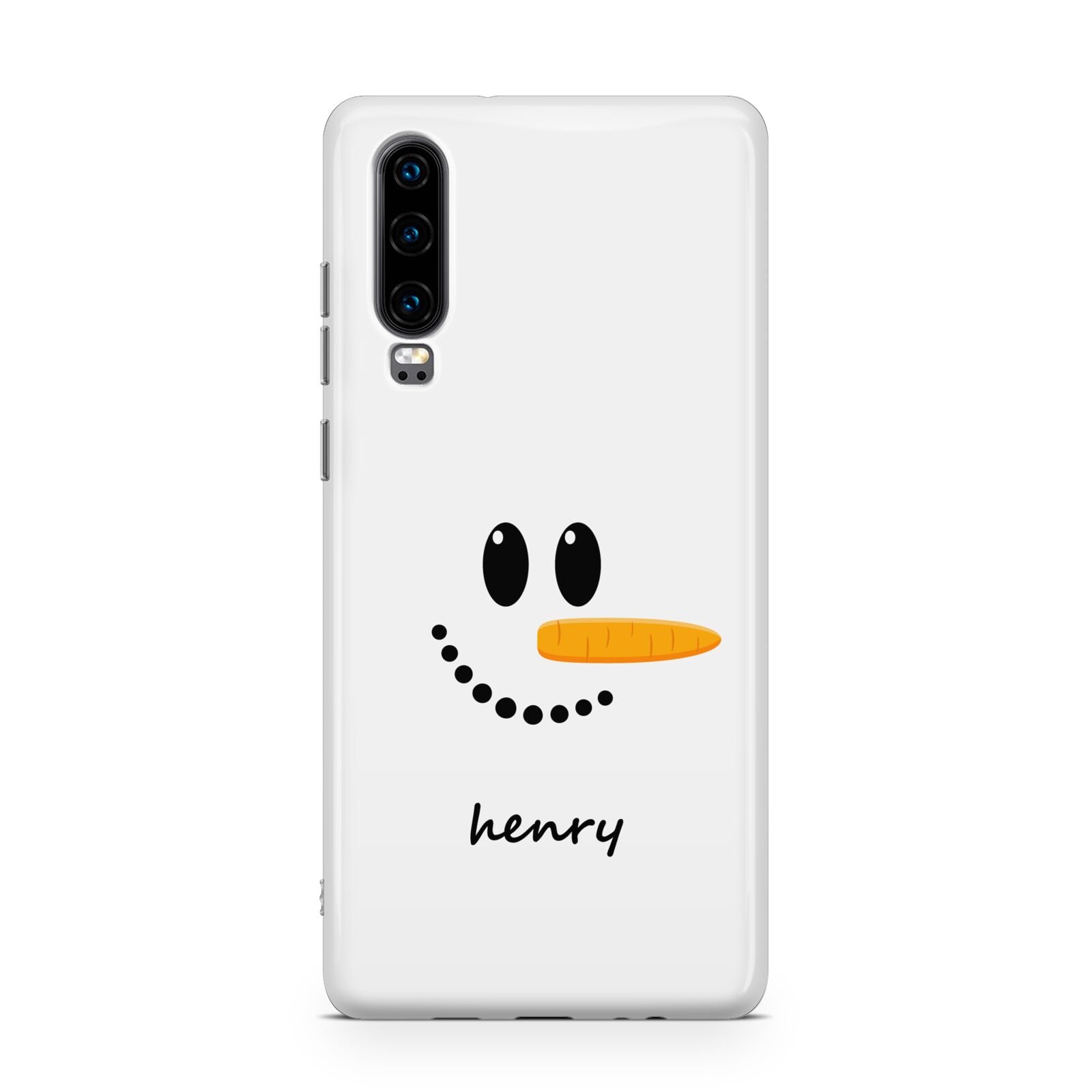 Personalised Snowman Huawei P30 Phone Case