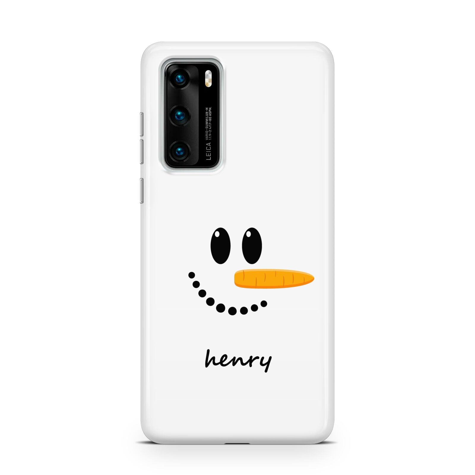 Personalised Snowman Huawei P40 Phone Case