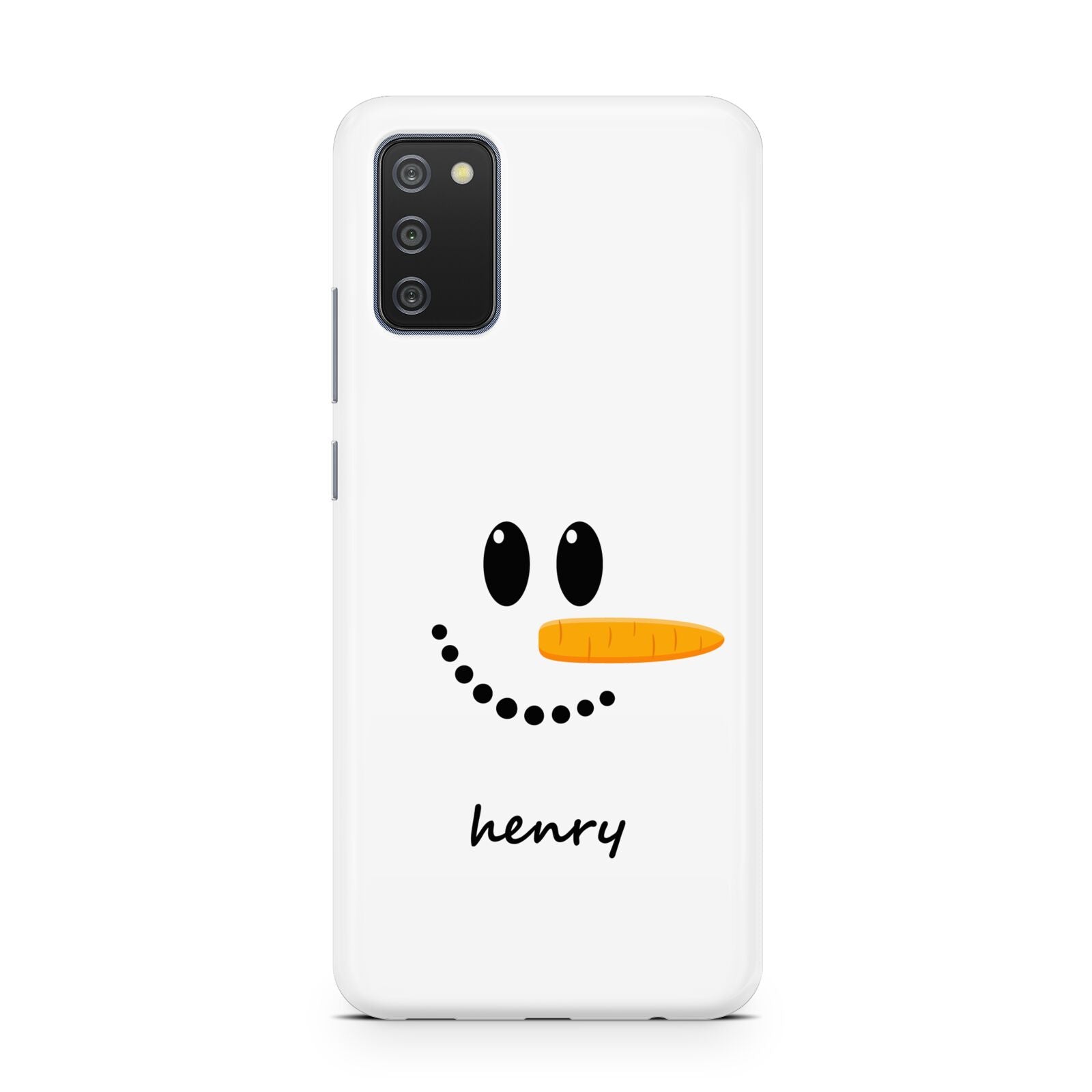 Personalised Snowman Samsung A02s Case