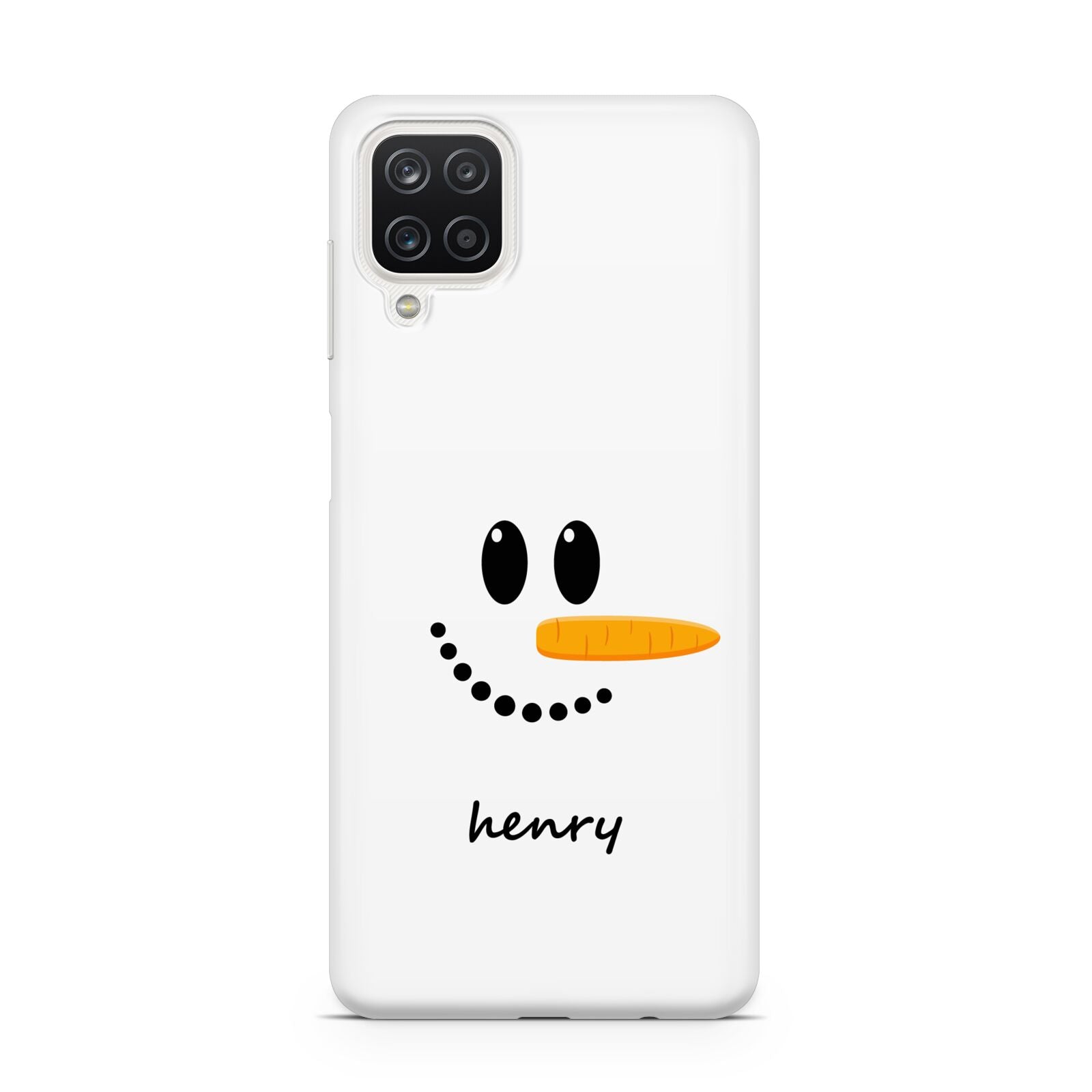 Personalised Snowman Samsung A12 Case