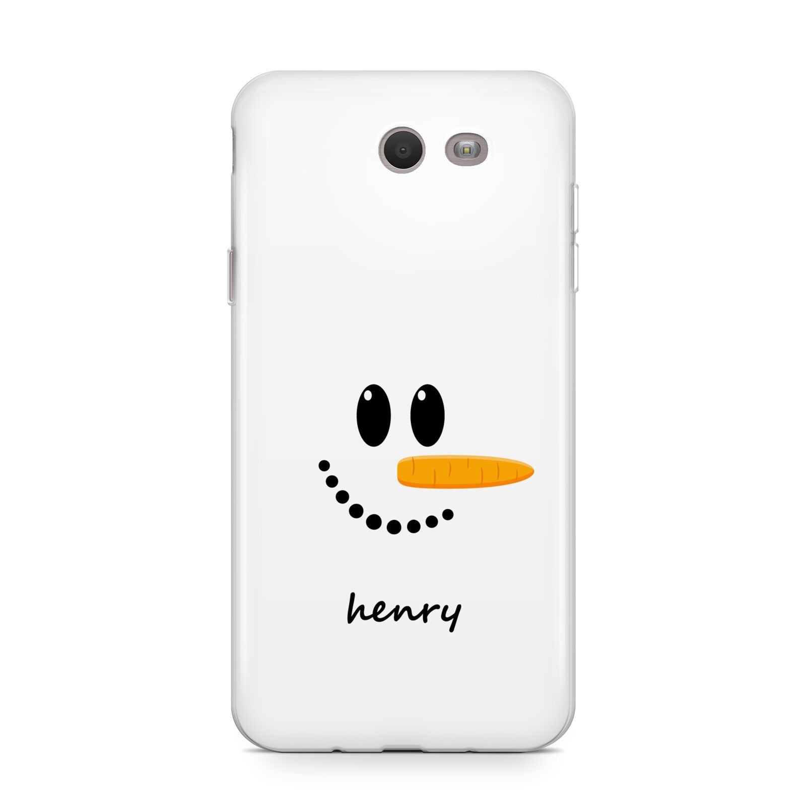 Personalised Snowman Samsung Galaxy J7 2017 Case