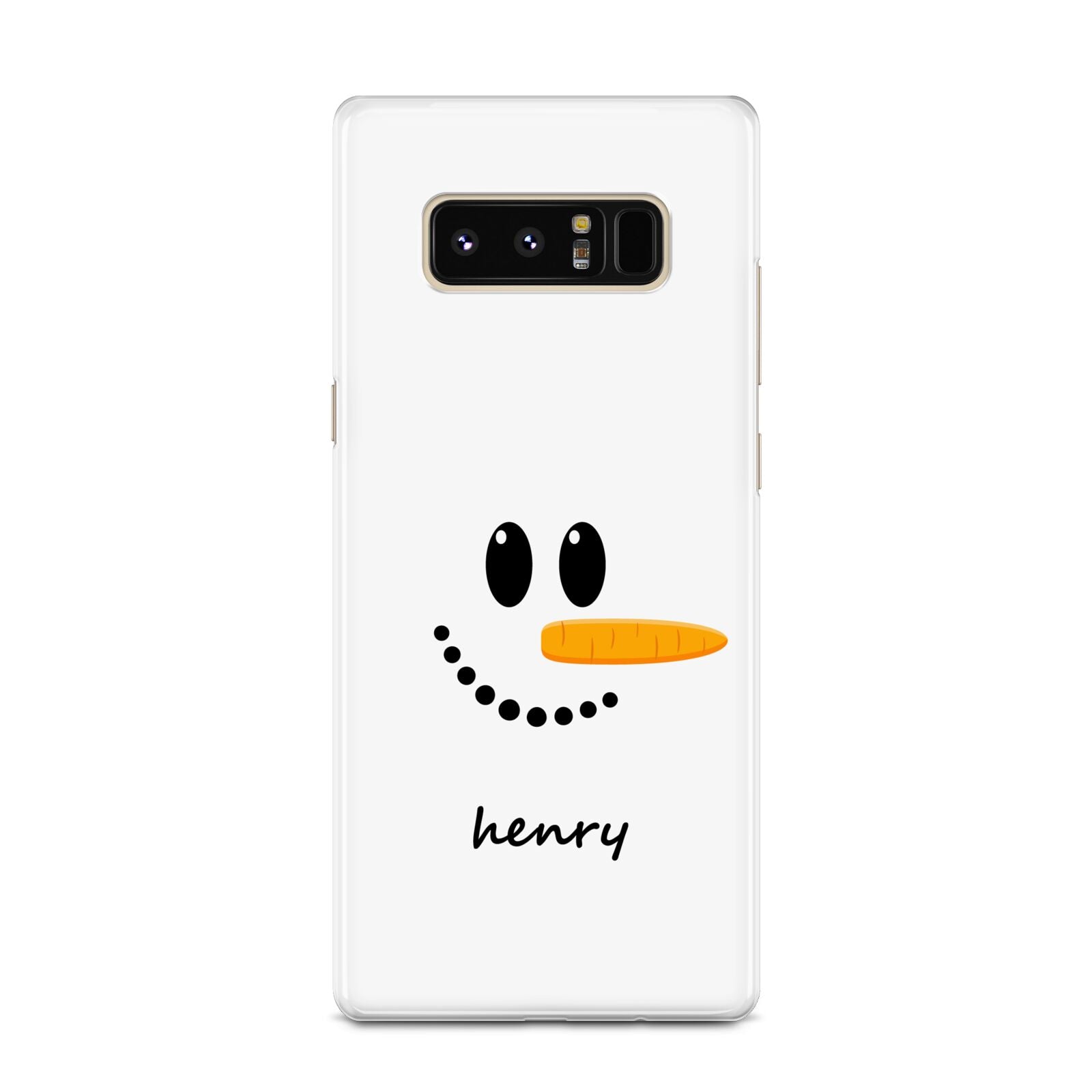 Personalised Snowman Samsung Galaxy Note 8 Case