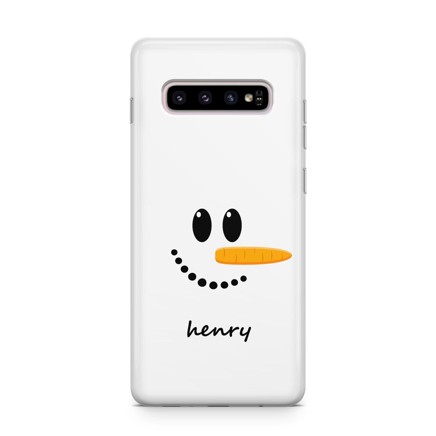 Personalised Snowman Samsung Galaxy S10 Plus Case