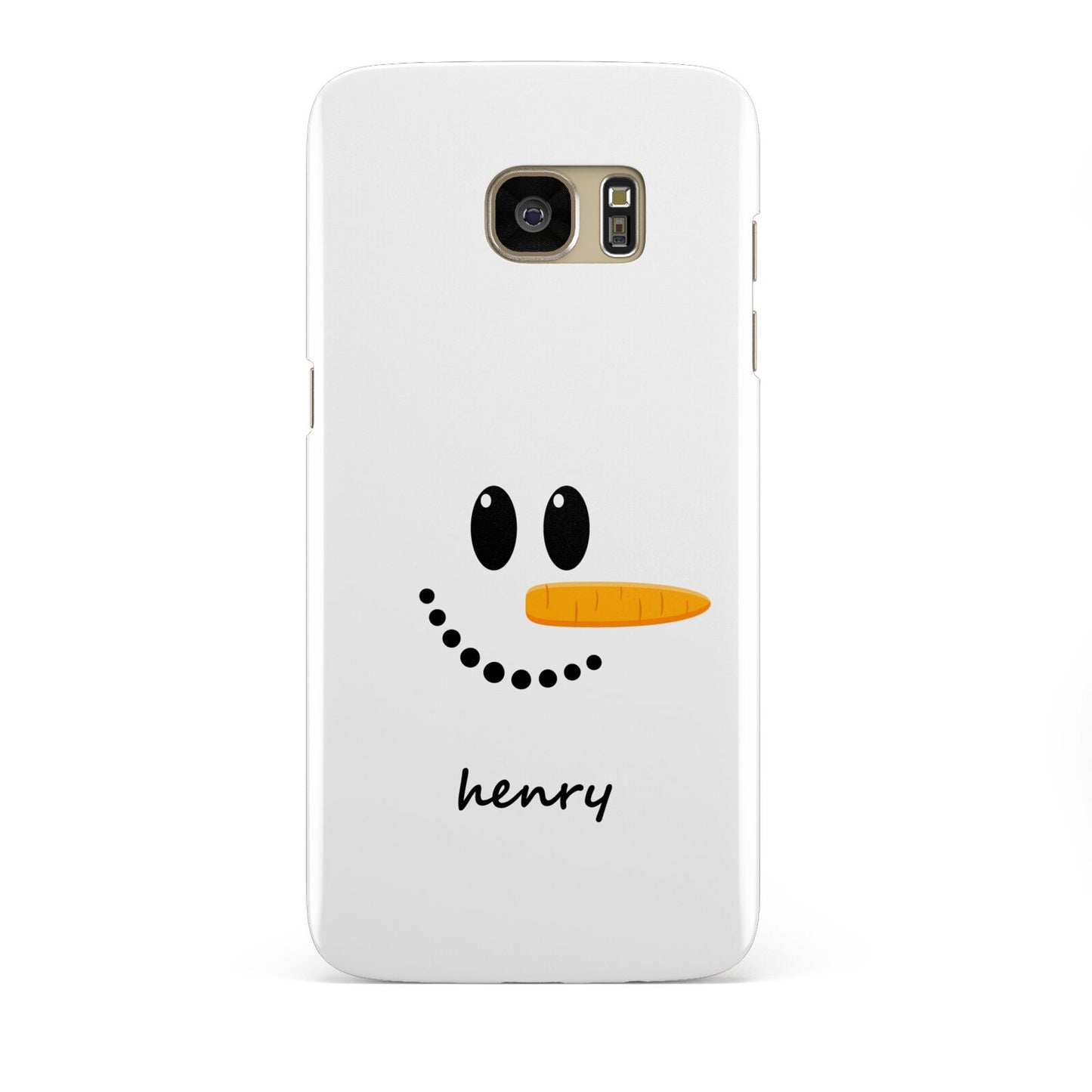 Personalised Snowman Samsung Galaxy S7 Edge Case