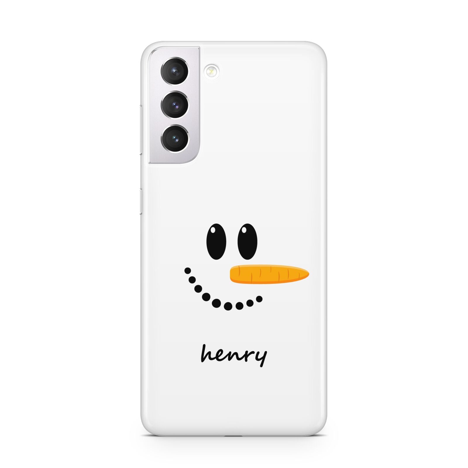 Personalised Snowman Samsung S21 Case