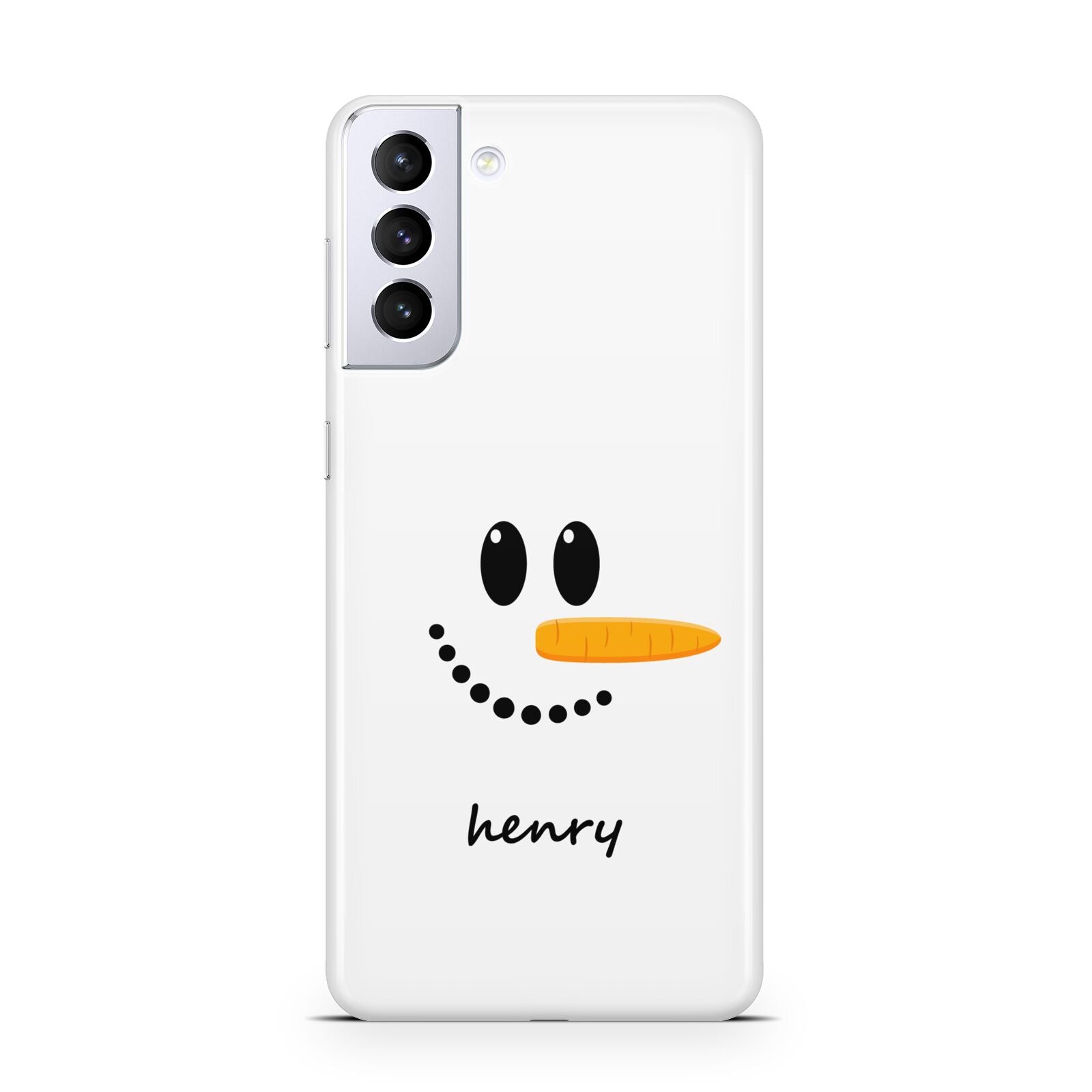 Personalised Snowman Samsung S21 Plus Case