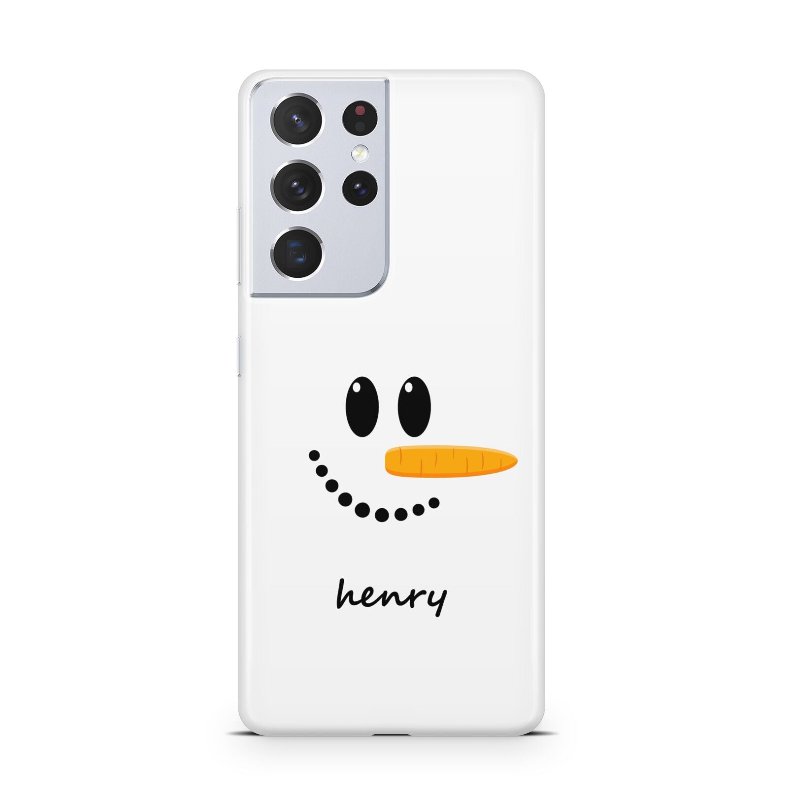 Personalised Snowman Samsung S21 Ultra Case