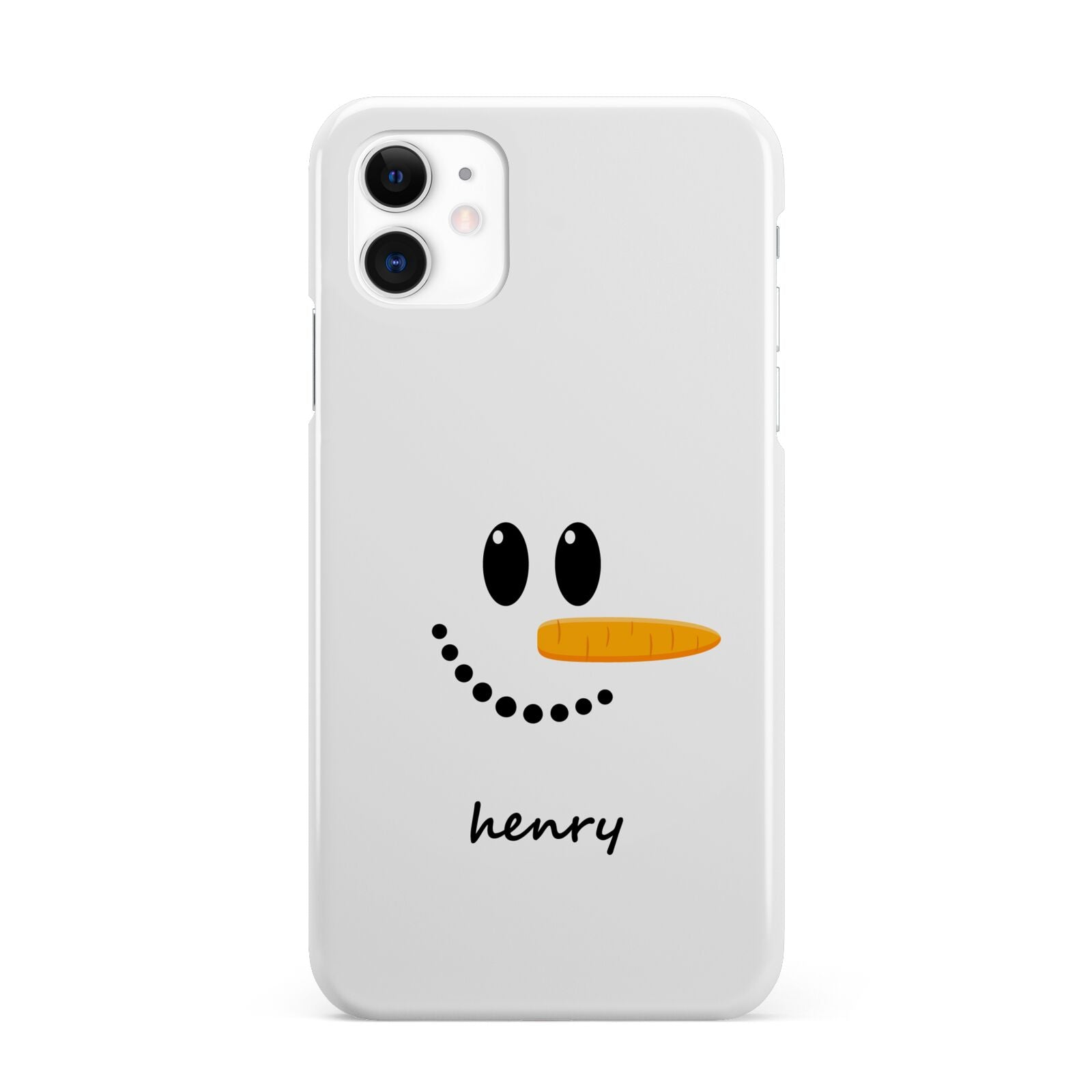 Personalised Snowman iPhone 11 3D Snap Case