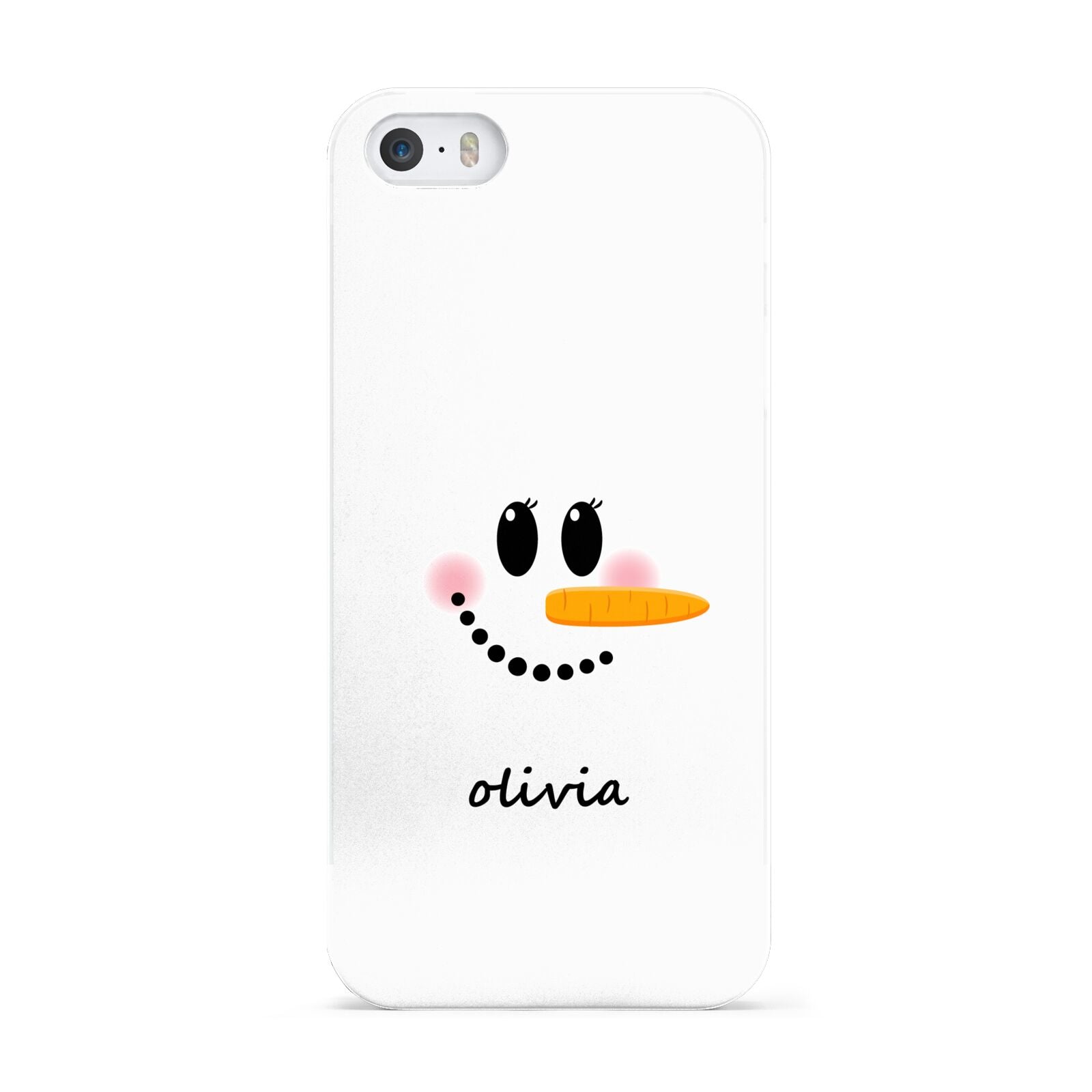 Personalised Snowwoman Apple iPhone 5 Case