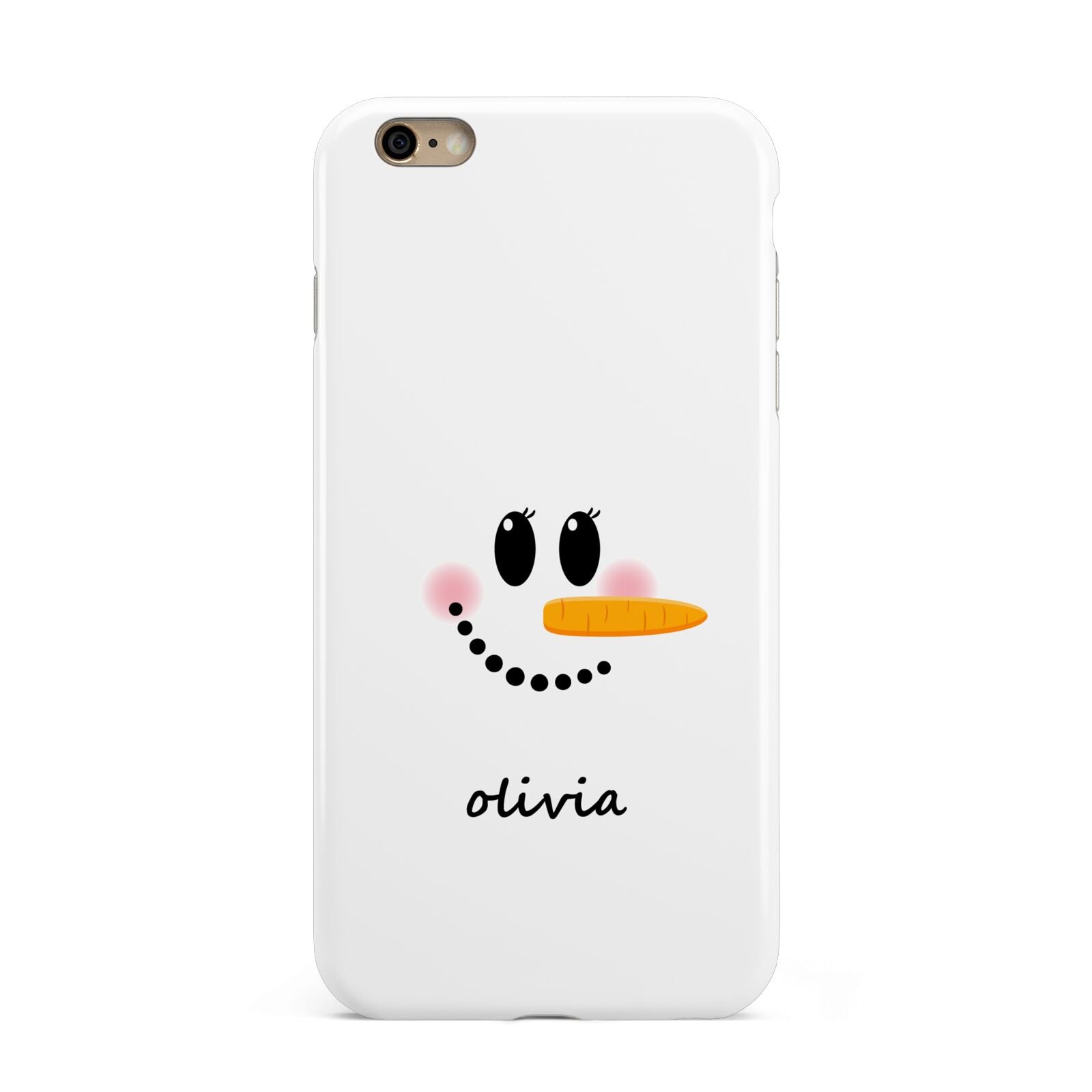 Personalised Snowwoman Apple iPhone 6 Plus 3D Tough Case