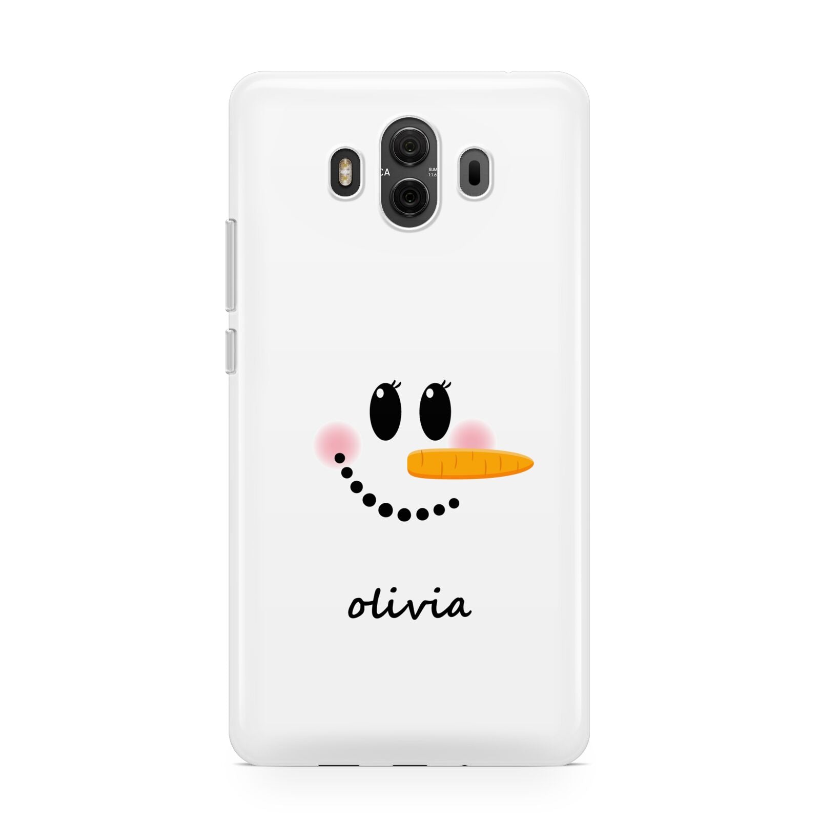 Personalised Snowwoman Huawei Mate 10 Protective Phone Case