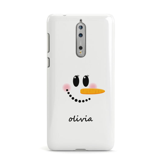 Personalised Snowwoman Nokia Case