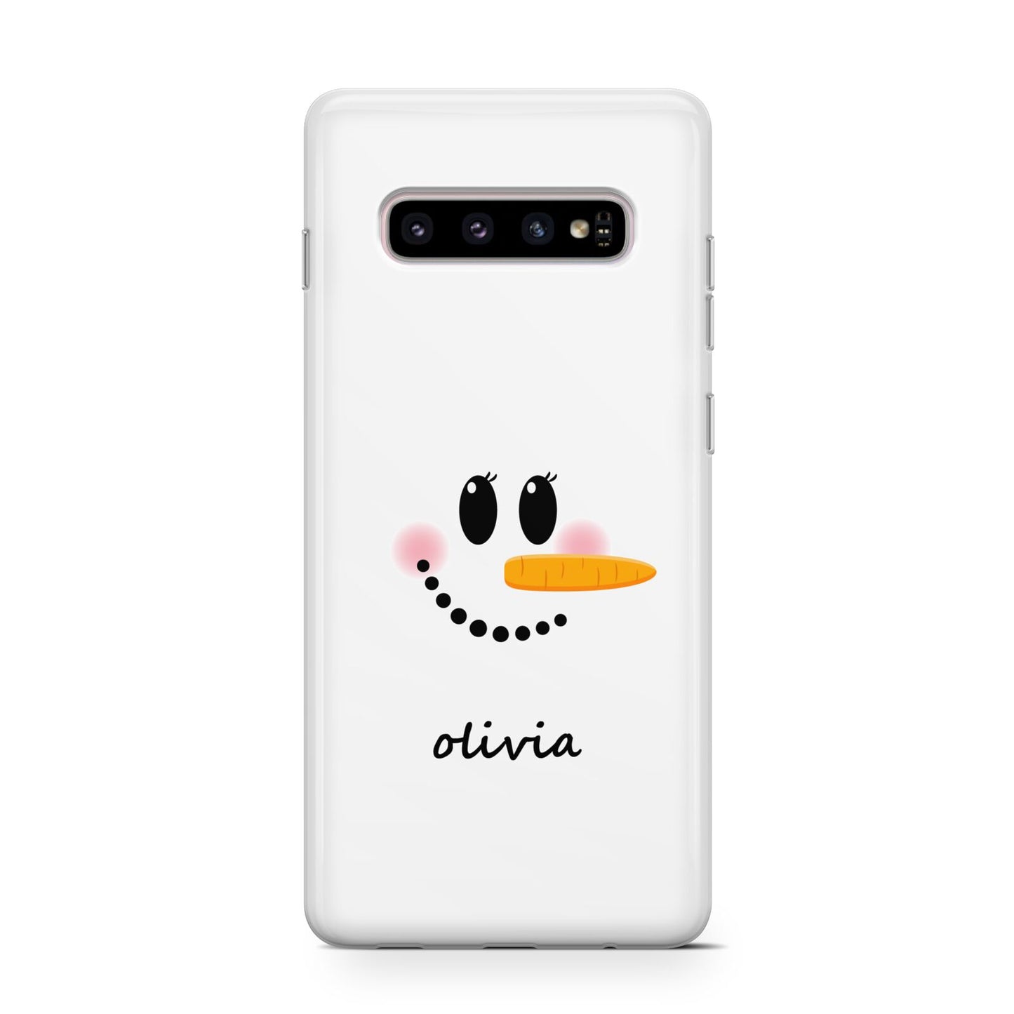 Personalised Snowwoman Protective Samsung Galaxy Case