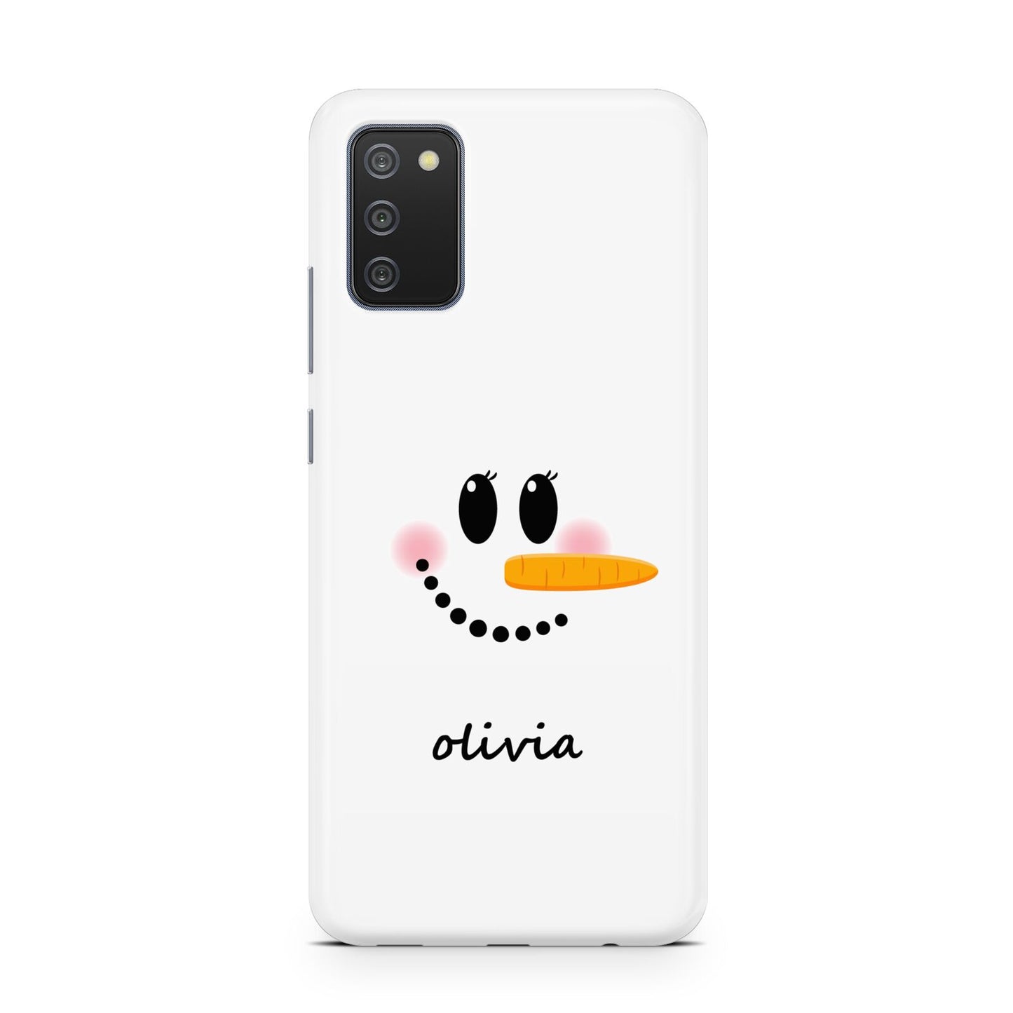 Personalised Snowwoman Samsung A02s Case